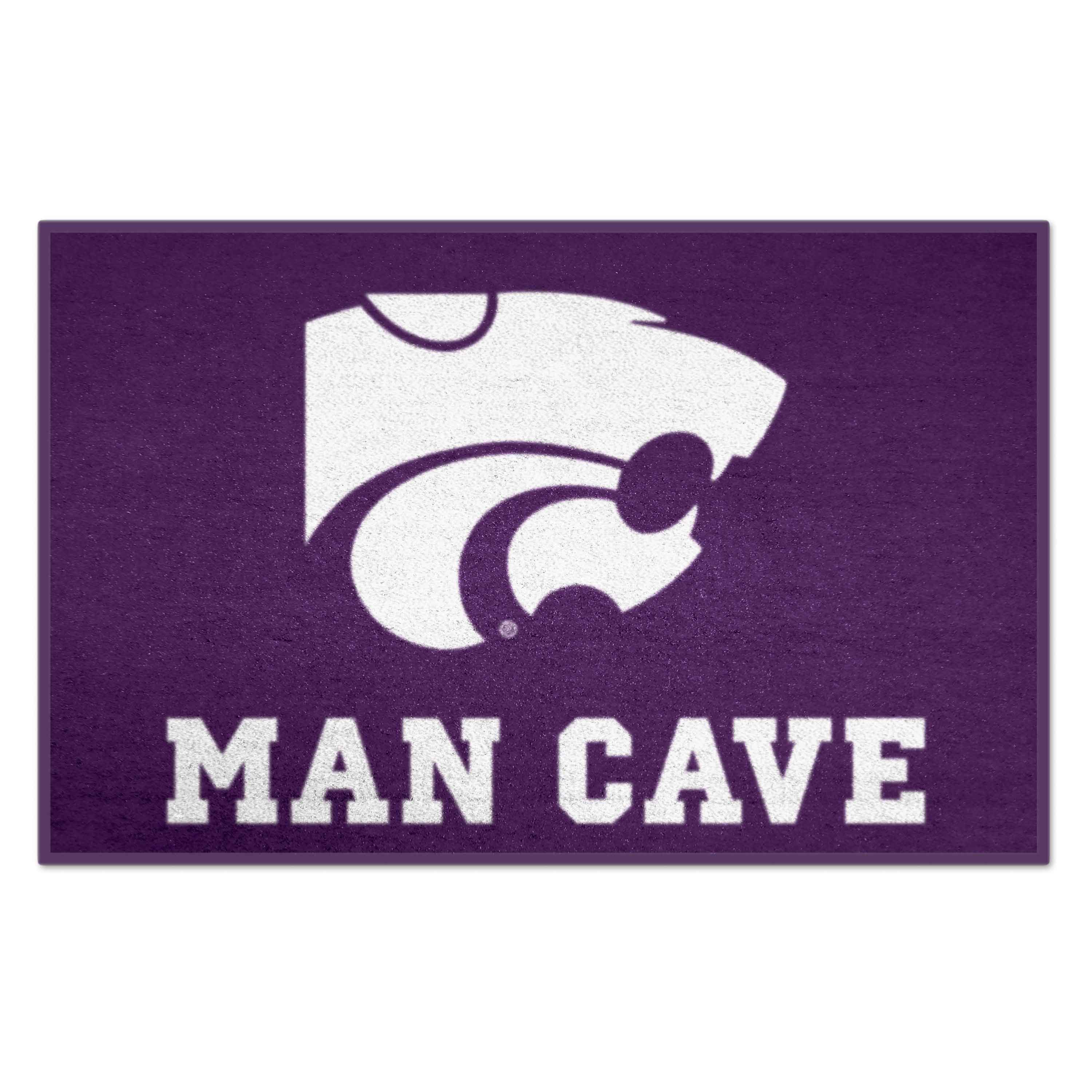 FANMATS 14560 Kansas State Wildcats 2-ft x 3-ft Purple Nylon Rectangular Indoor or outdoor Decorative Sports Door mat