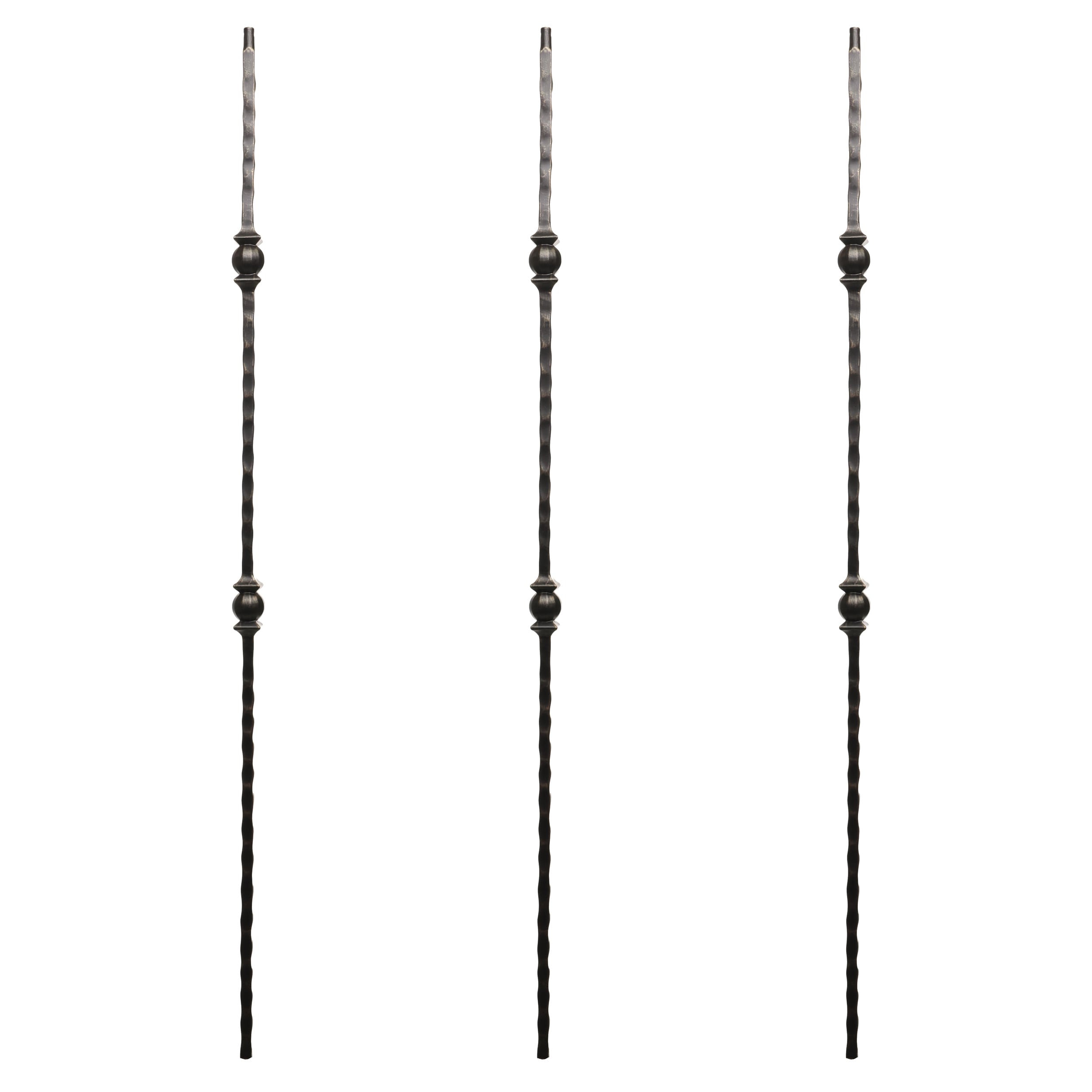 RELIABILT WGT32RB 43-in x 0.5-in Rubbed Bronze Wrought Iron Double Ball Stair Baluster (3-Pack)