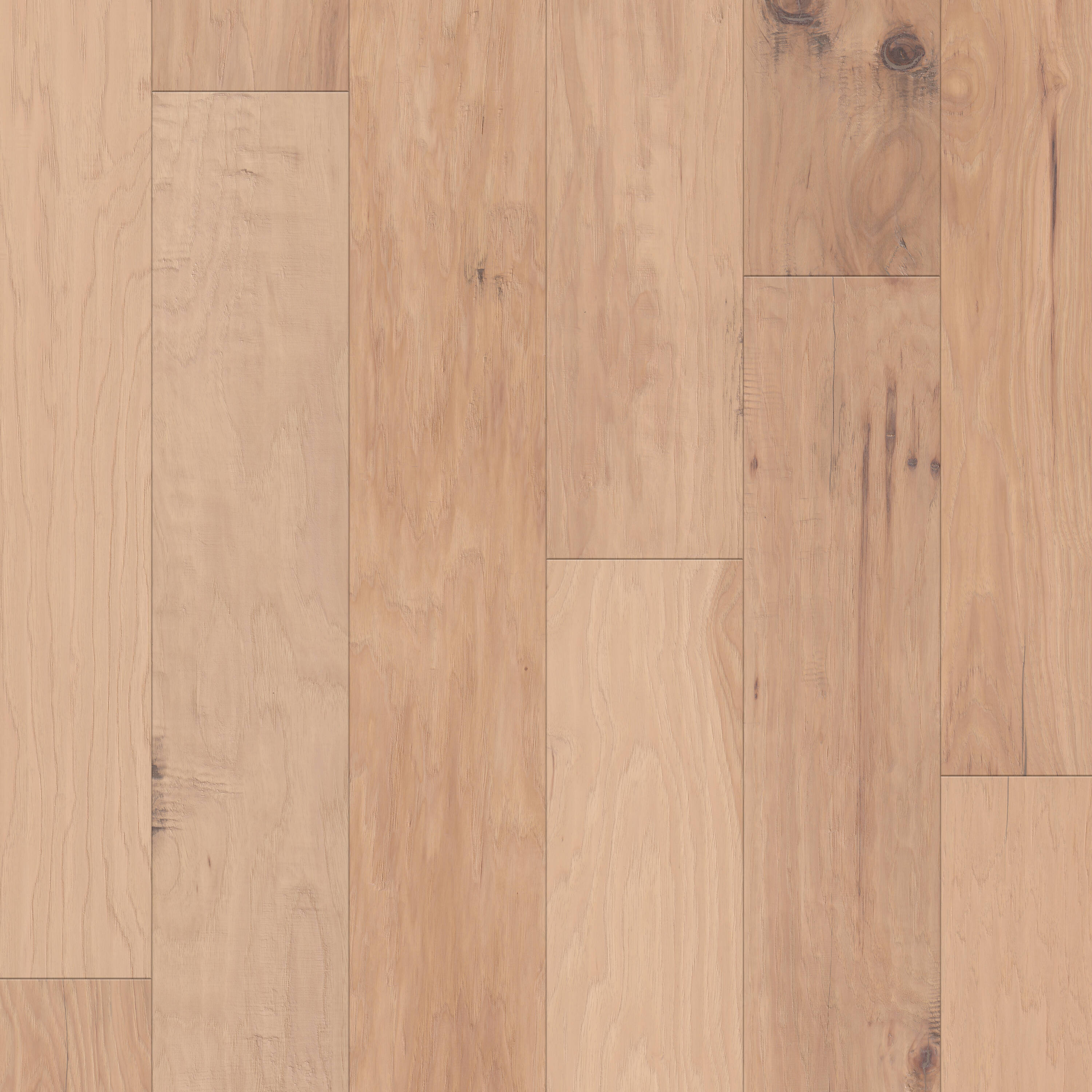 Shaw LX77301086 Ramblery 6.38 Williams Hickory Variable W x 3/8-in T x Varying Length Handscraped Water Resistant Engineered Hardwood Flooring ( 30.48-sq ft / Carton )