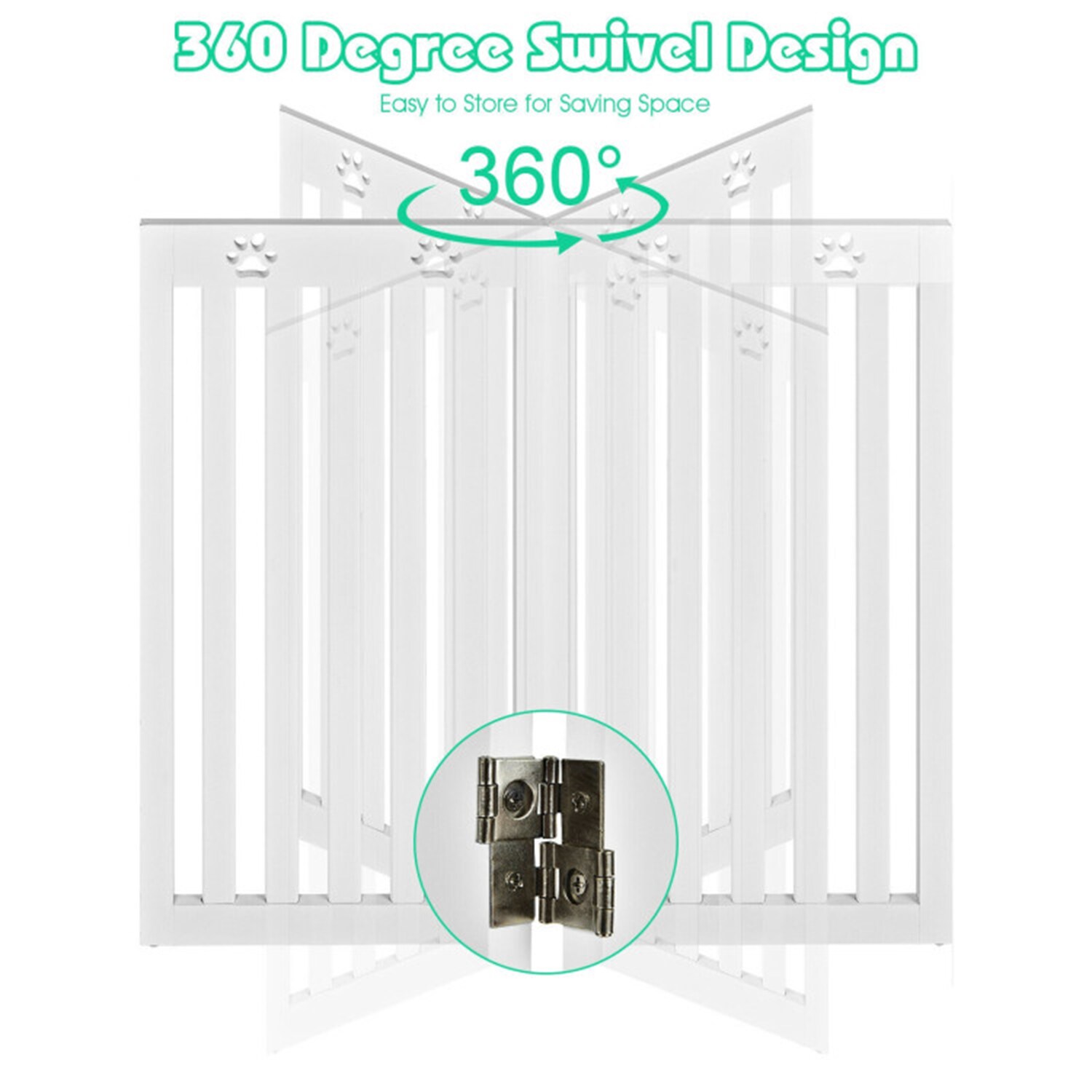 Mondawe MO-PS7403WH Pet-Gates - View #6