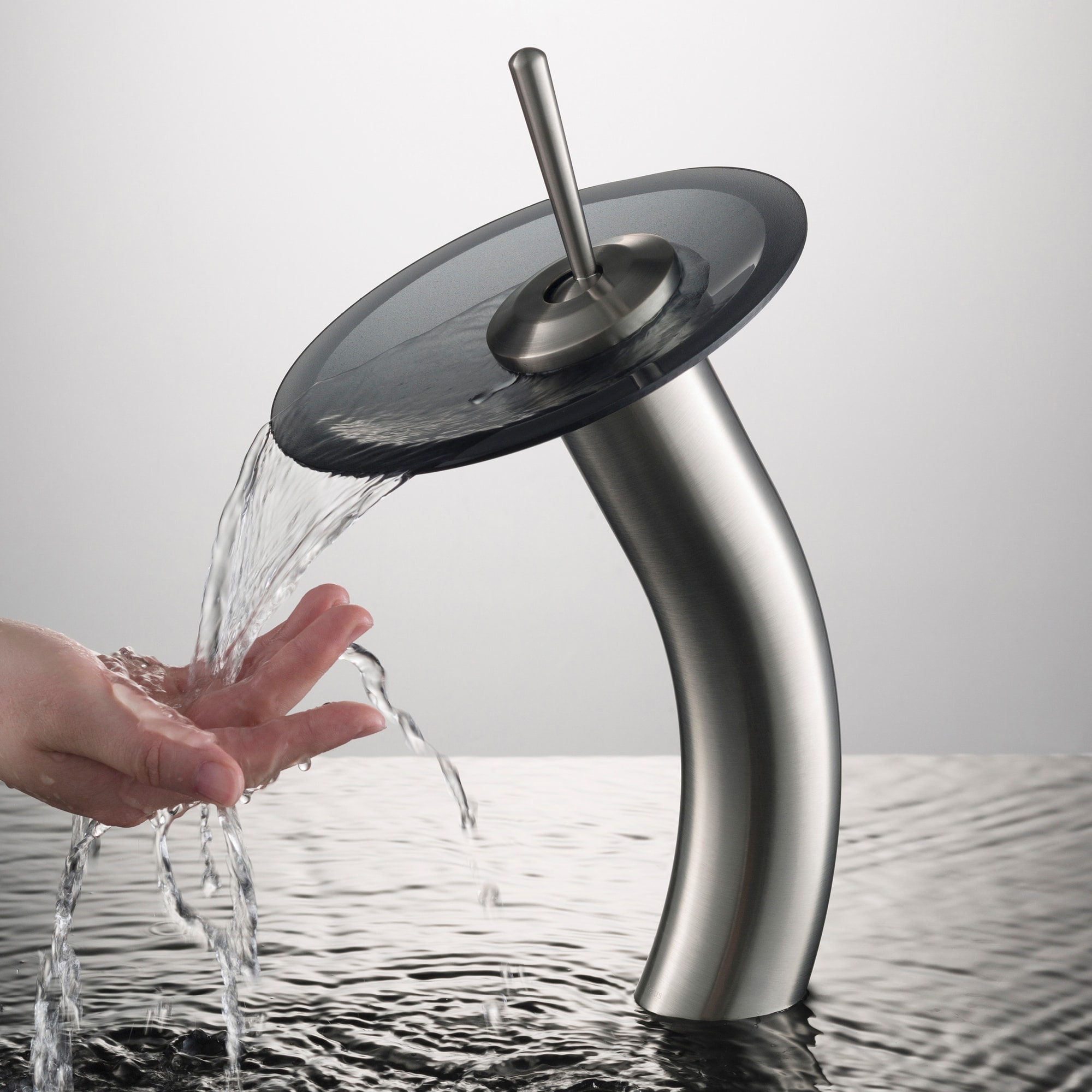 Elegant Gold Brass Single Hole Vessel Bathroom Faucet