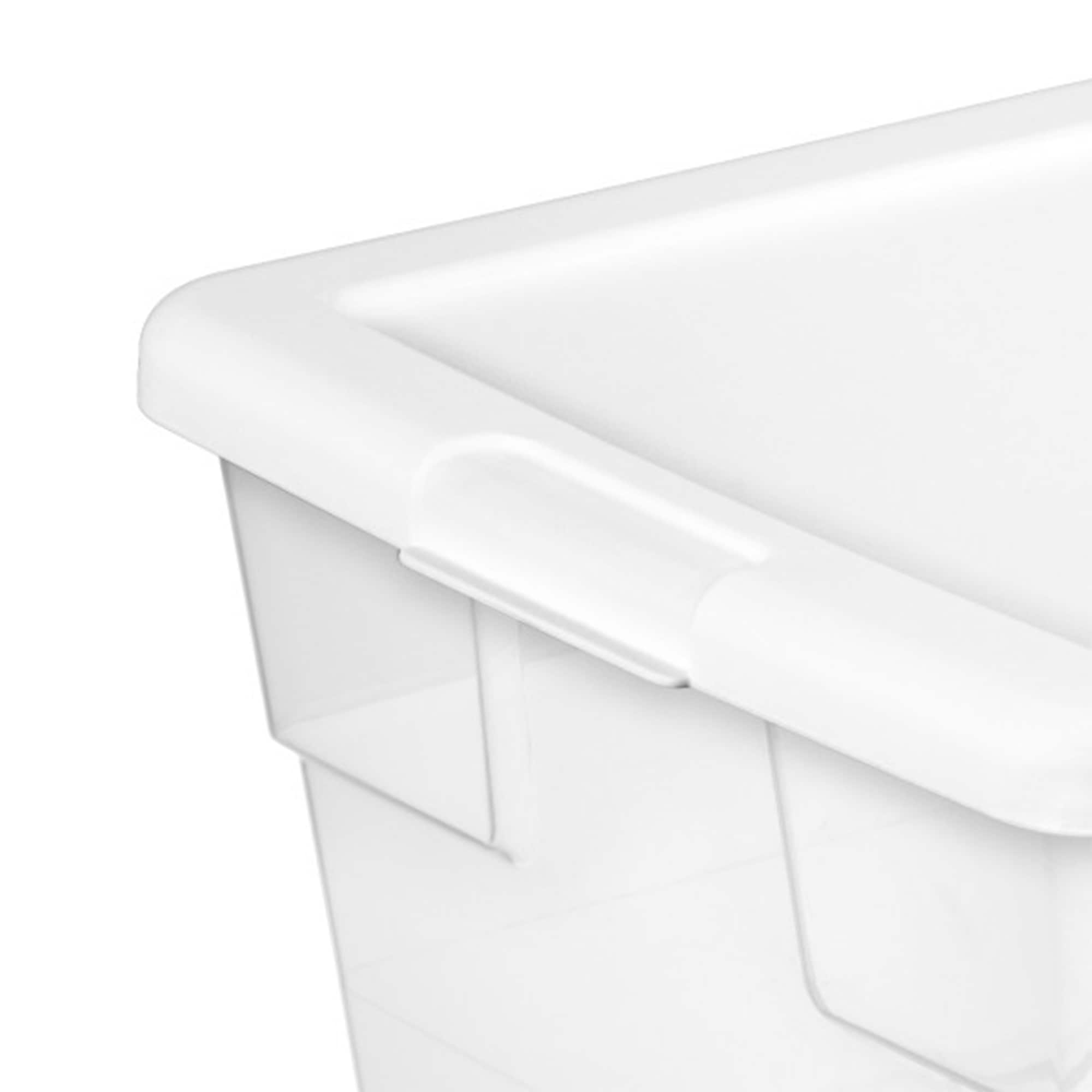 Sterilite 37 Qt Clear Plastic Home Storage Tote Bin with Secure Lids, (16  Pack), 16pk - Harris Teeter