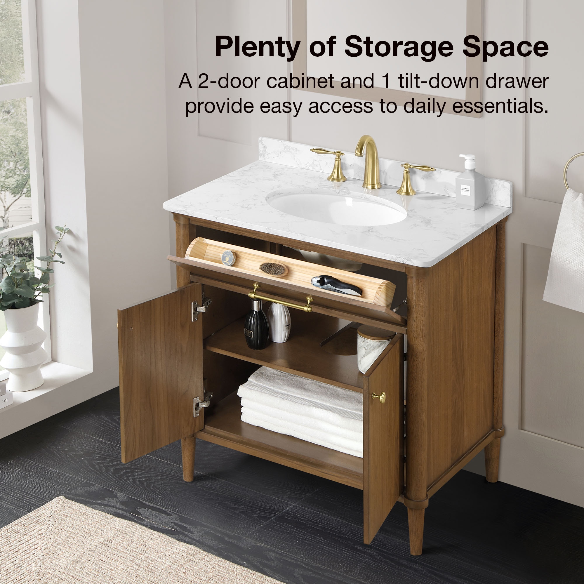 allen + roth RIAN 30WW Bath-Vanity-Combo - View #4