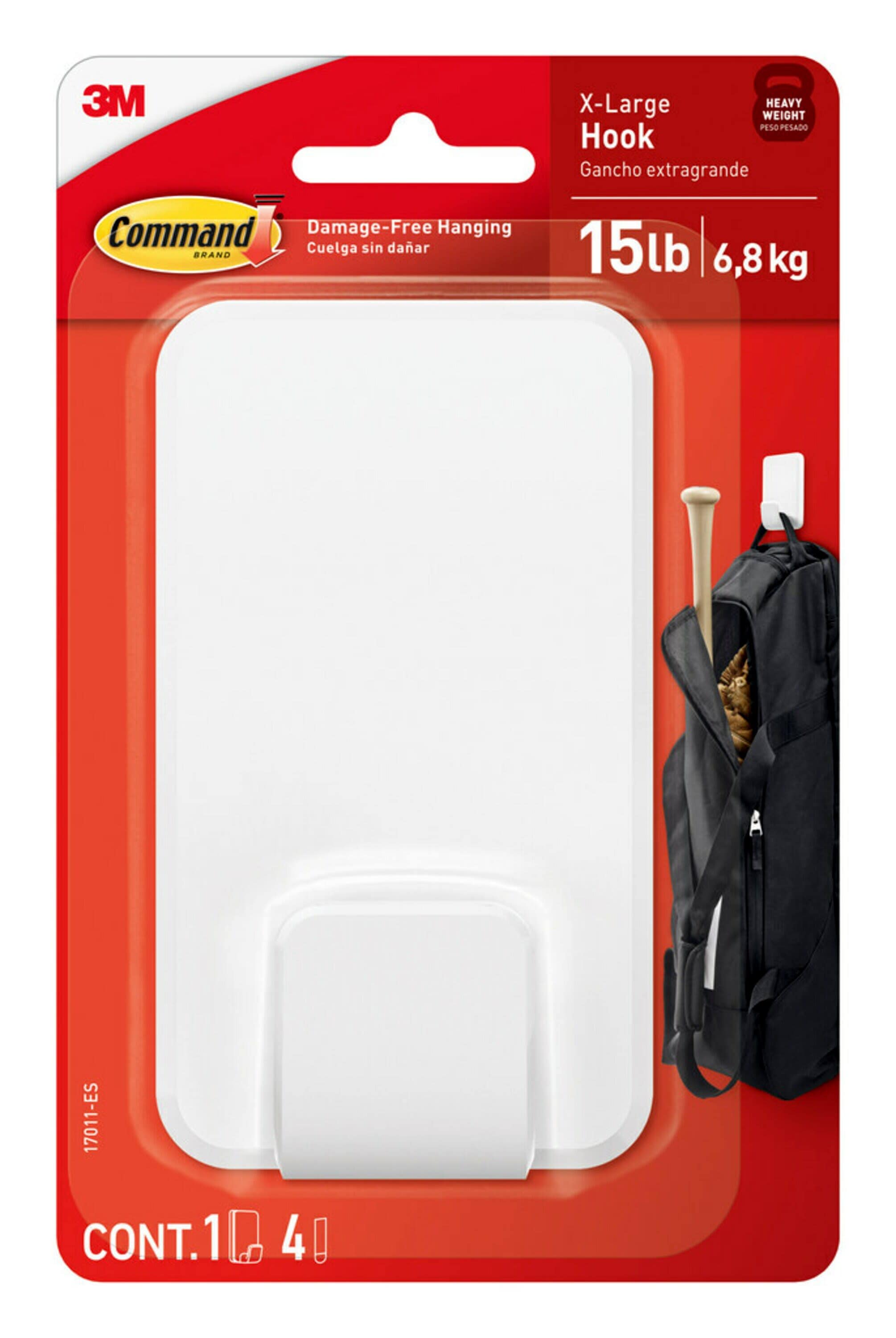 Command White Adhesive Storage/Utility Hook (15-lb Capacity) in the Utility  Hooks & Racks department at
