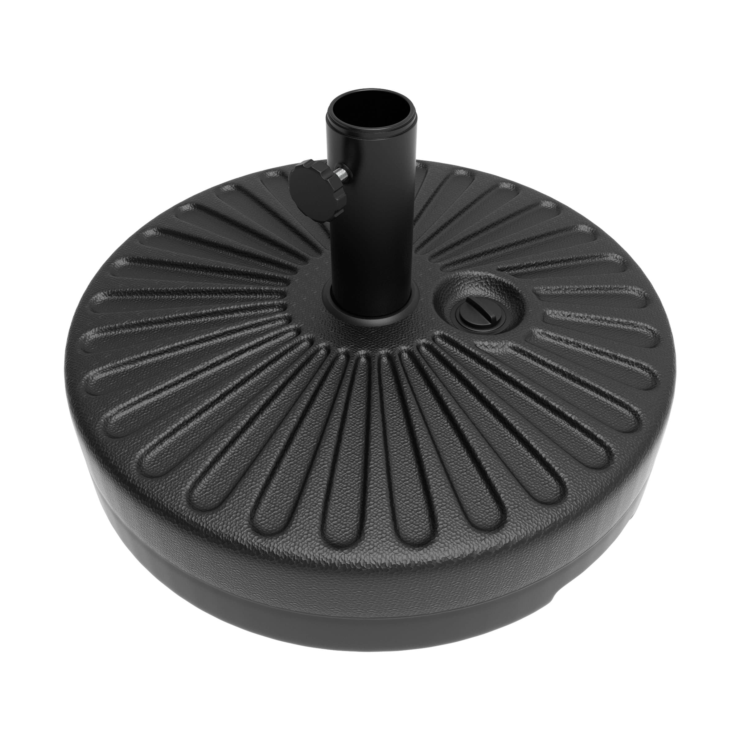 Nature Spring 987282XFI Umbrella Bases Black Patio Umbrella Base
