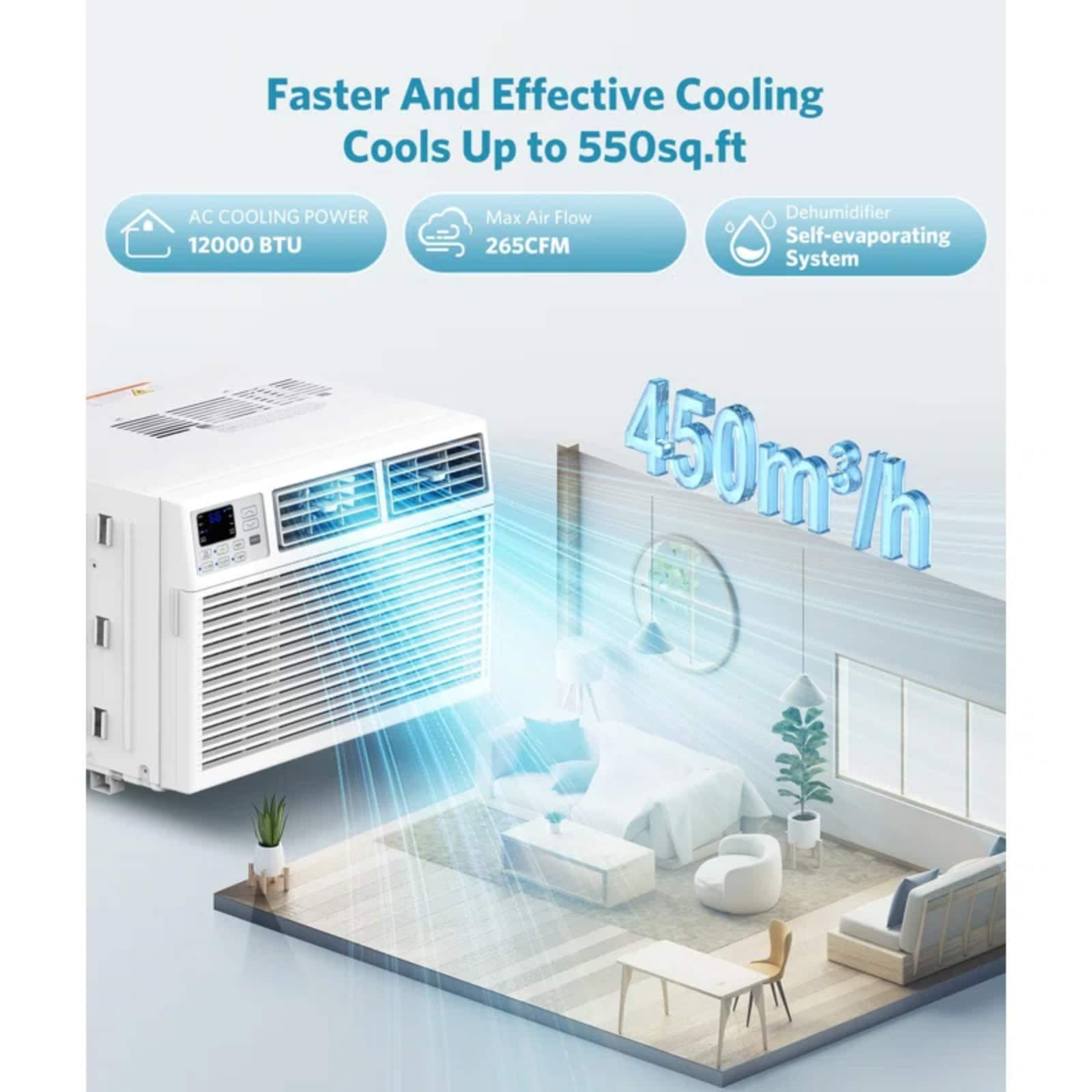 COWSAR LSA8512WAC12K Window-Air-Conditioners - View #9