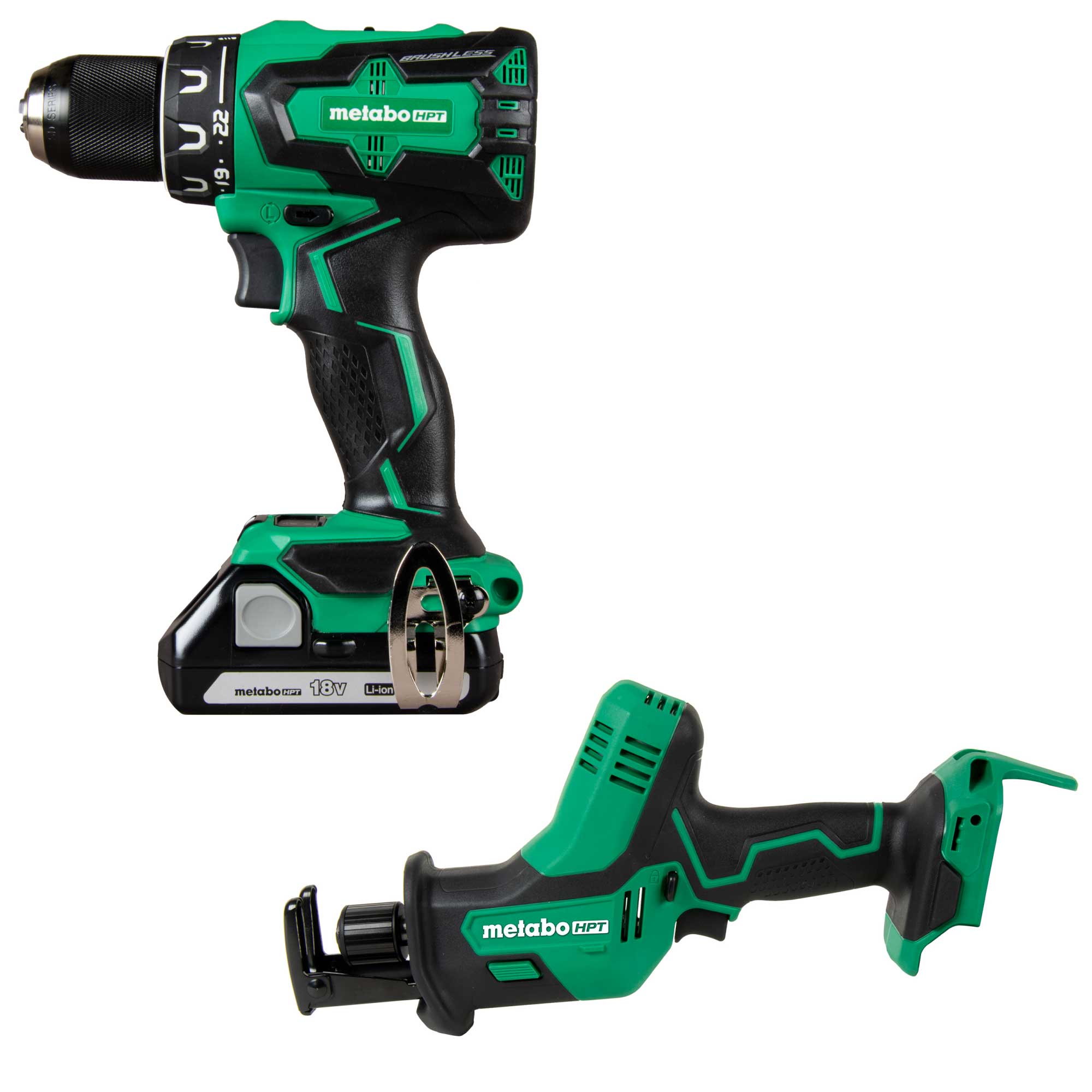 Metabo HPT MultiVolt 18-Volt 1/2-in Brushless Cordless Drill (2-batteries included and charger included) with MultiVolt 18-volt Variable Speed