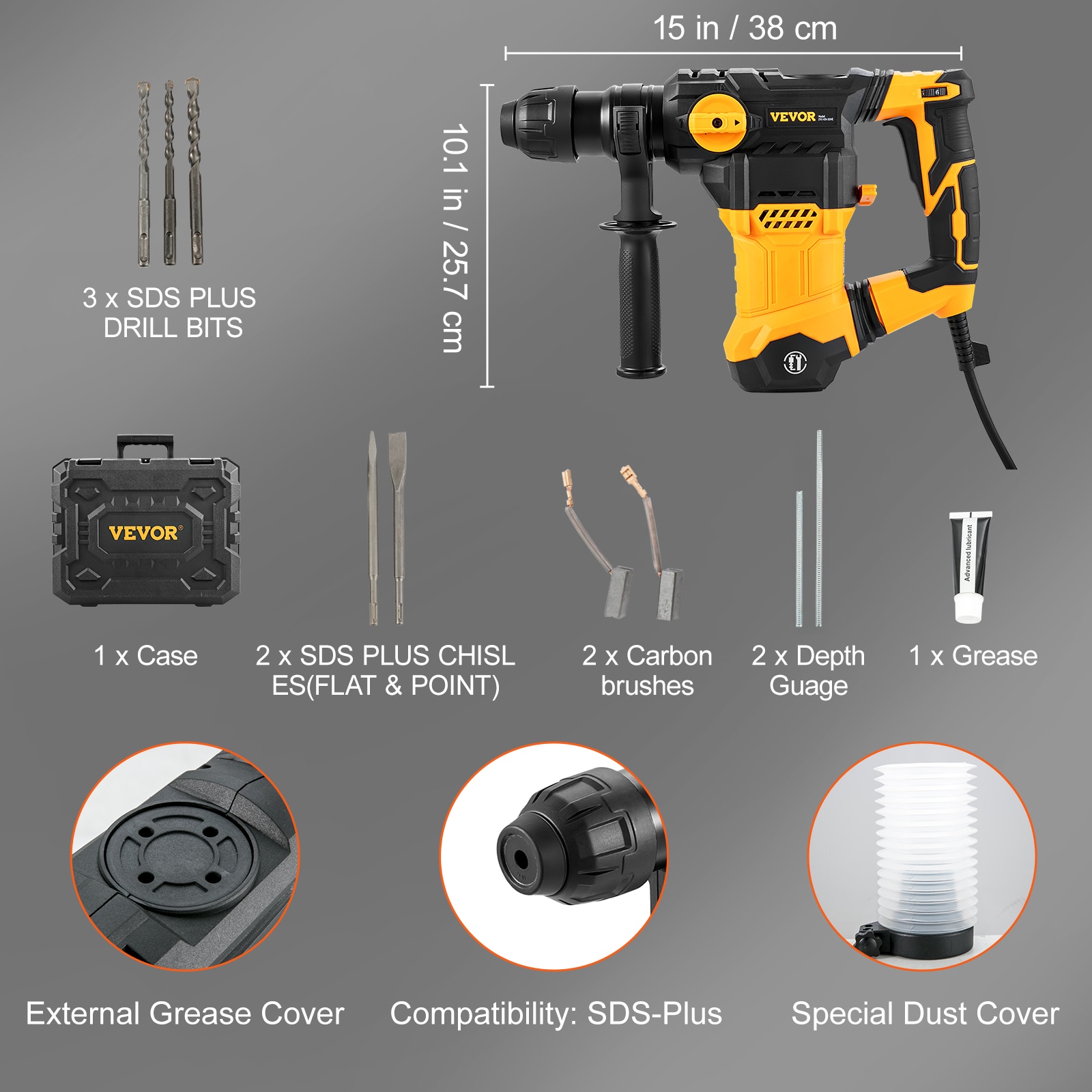 SKYSHALO YSDCZXMC32MM1HR4RV1 Cordless-Rotary-Hammers - View #8