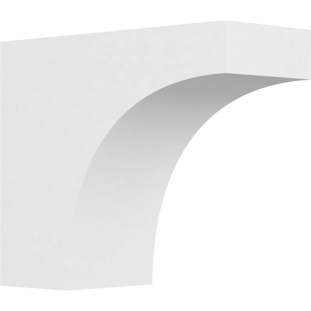 Ekena Millwork RFTP05X10X12HUN Standard Huntington 5-in x 10-in X 12-in White PVC Rafter tail