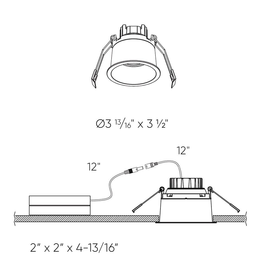 DALS Lighting RGM2-3K-BK Led-Retrofit-Downlight - View #3