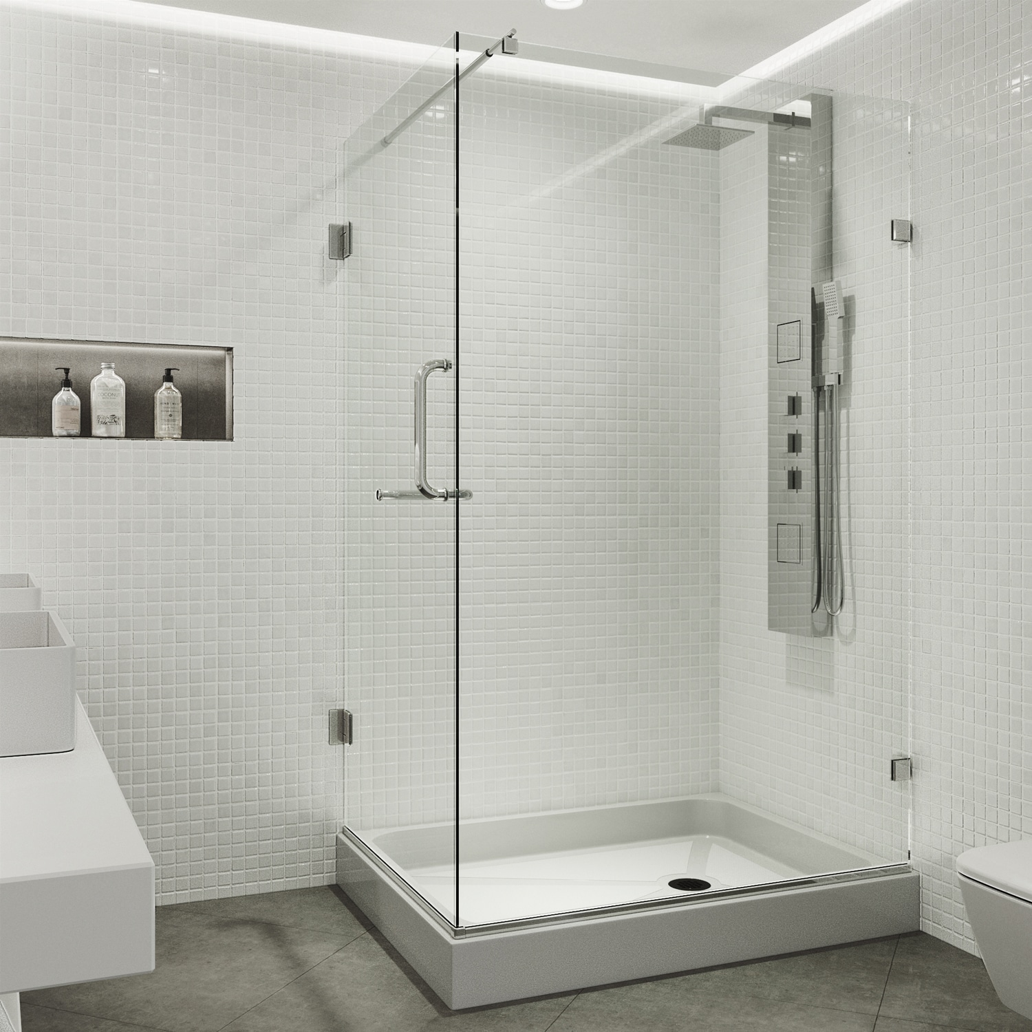 VIGO VG6012CHCL36WR Alcove-Shower-Kit - View #5