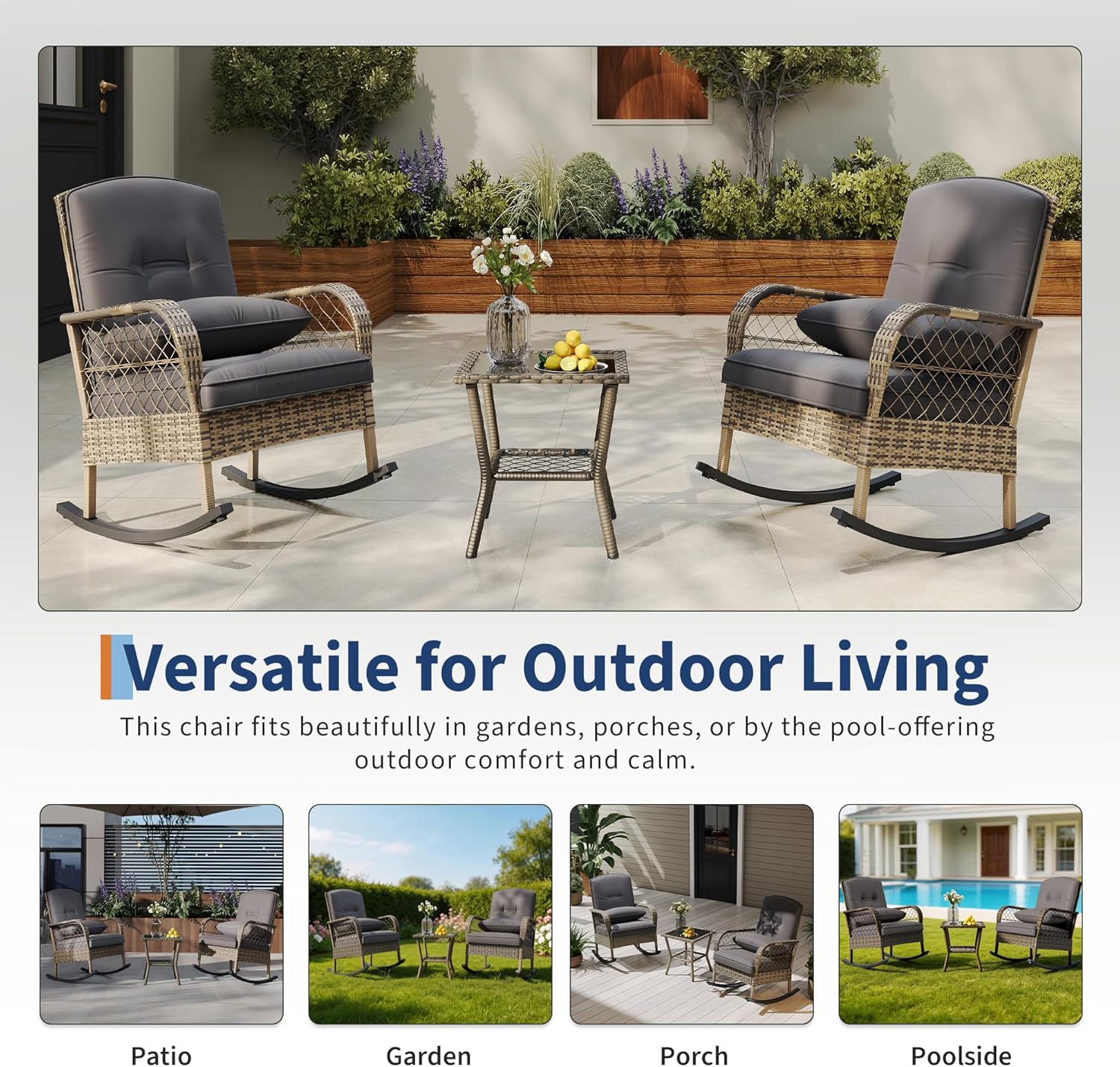 GarveeLife BKC-ZZMNFO Patio-Chairs - View #3