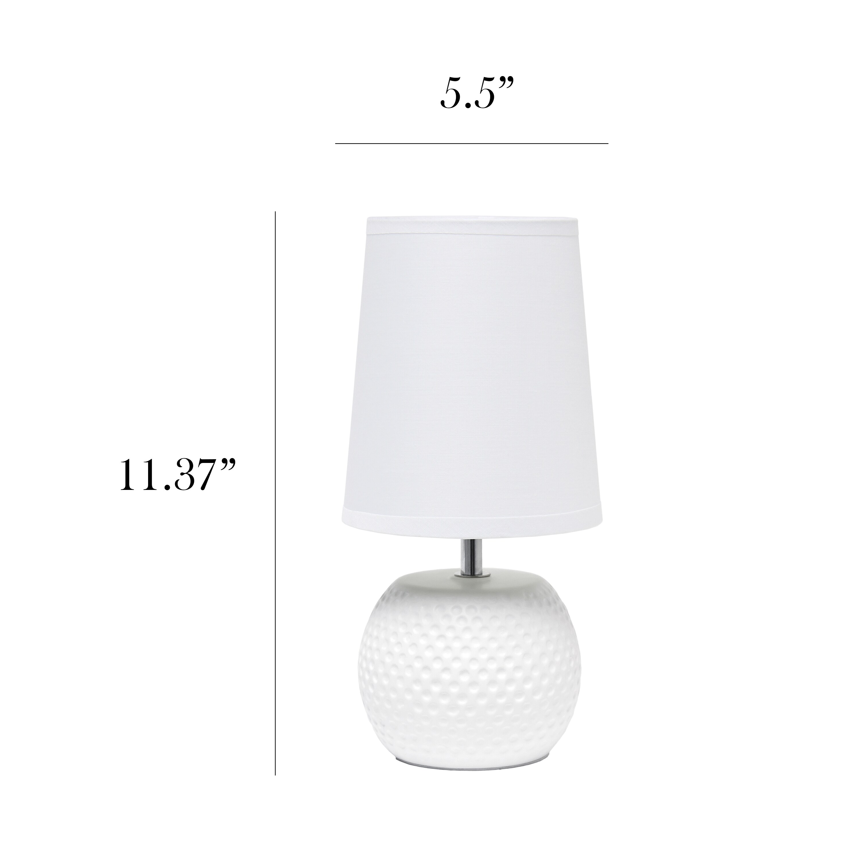 Simple Designs LT2084-WHT Table-Lamps - View #3
