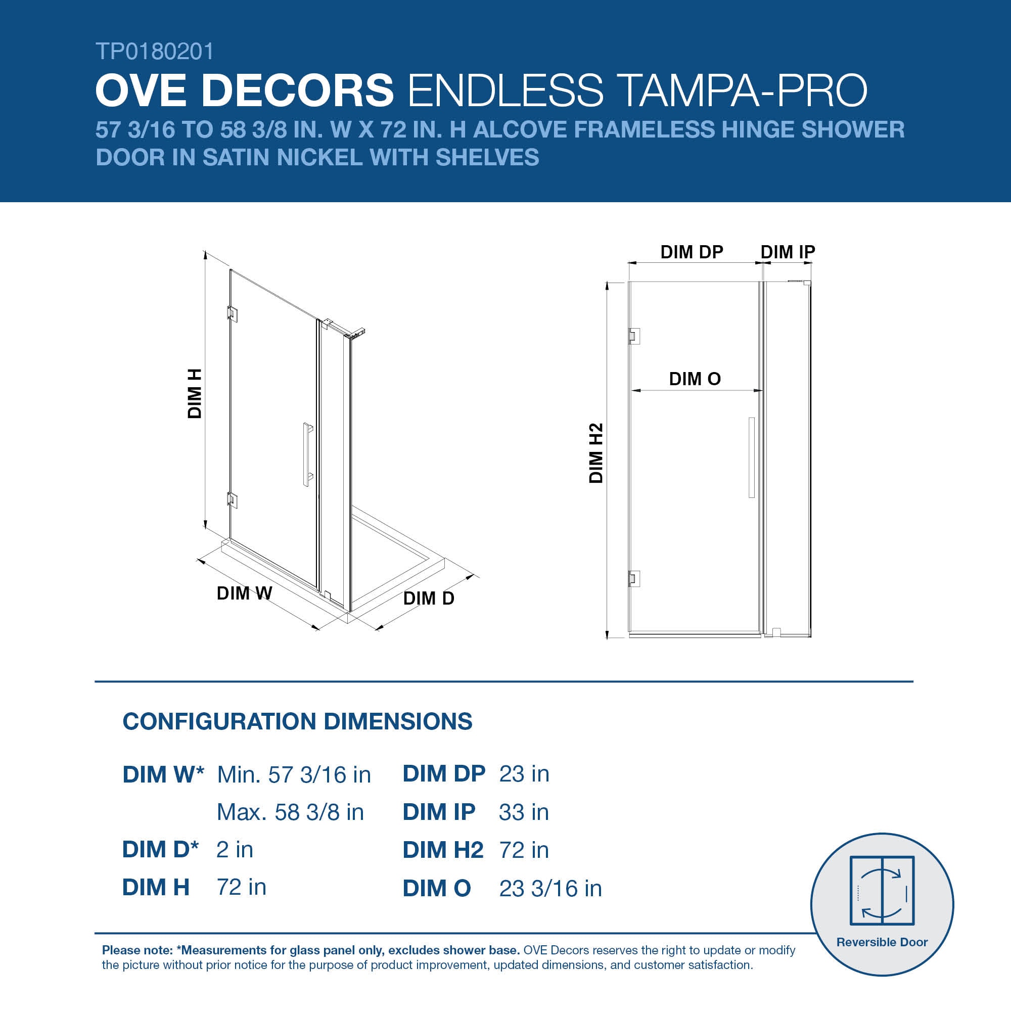 OVE Decors 828796067379 Shower-Doors - View #2