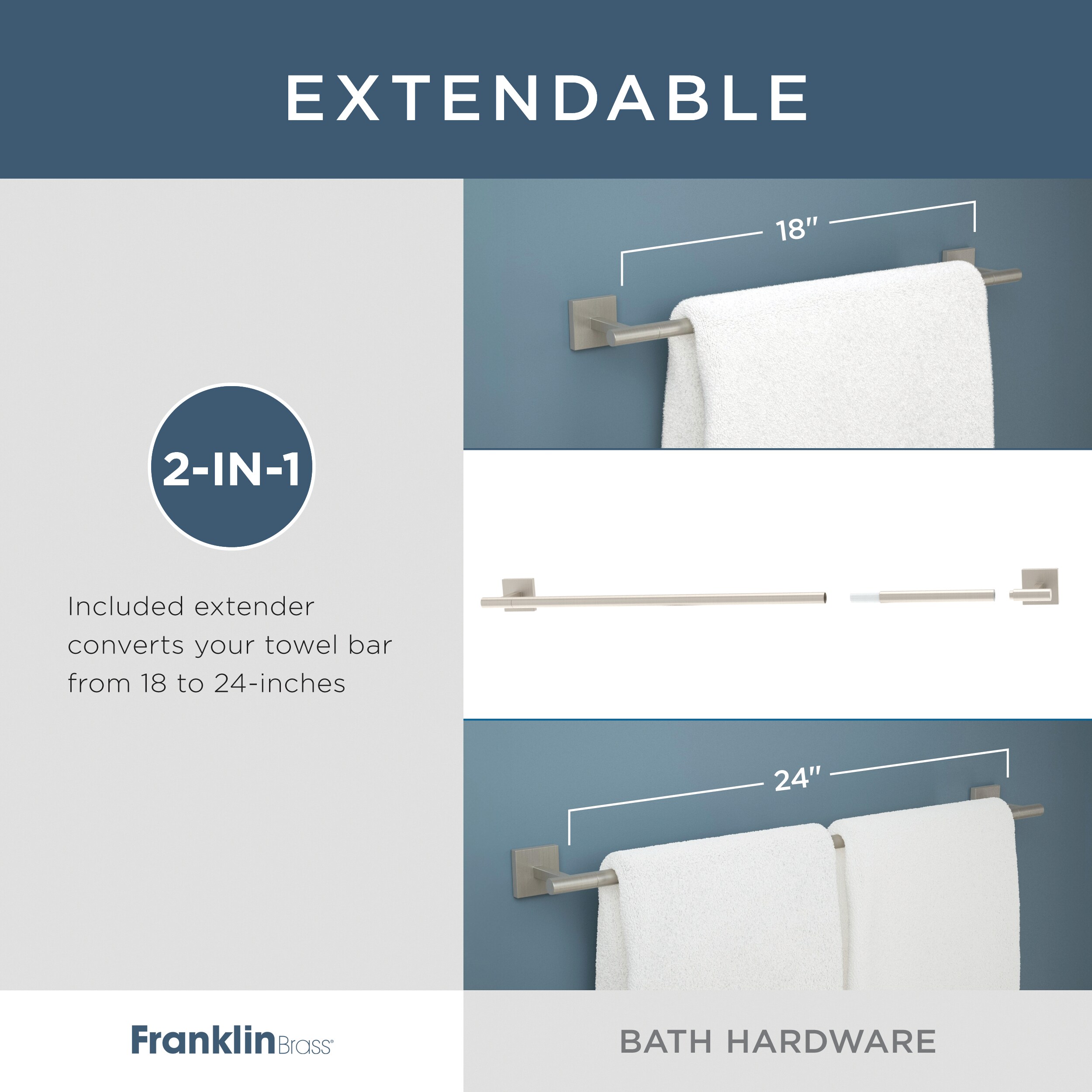 Nash Satin Gold 4-Piece Bathroom Hardware Set