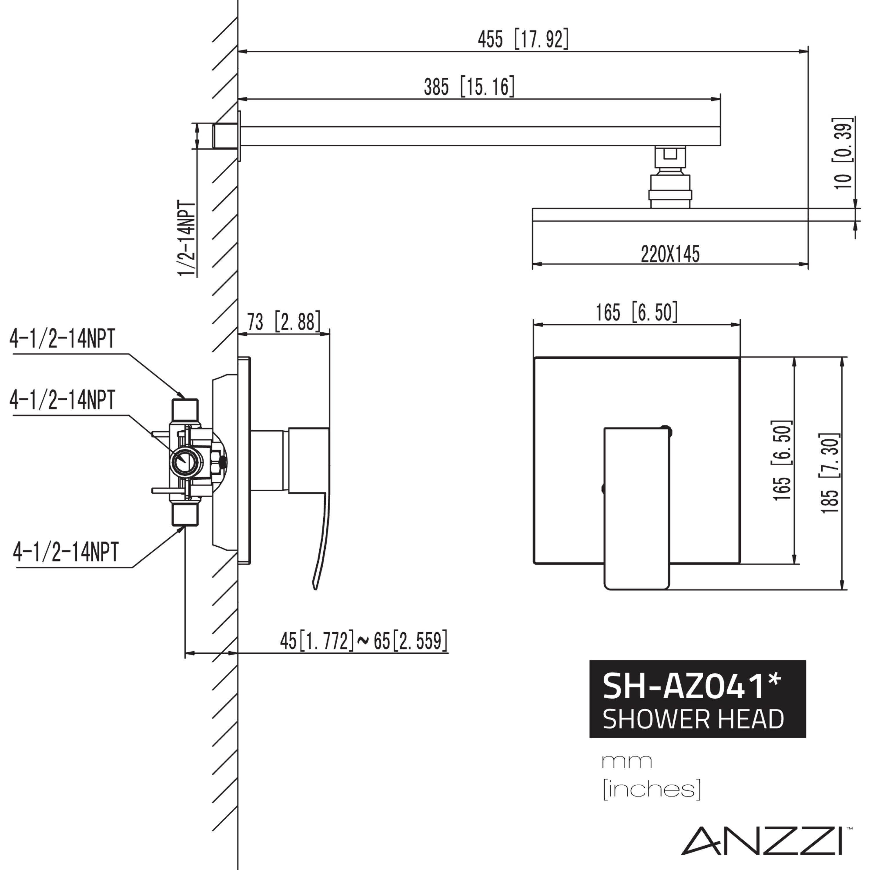 ANZZI SH-AZ041 Showerhead-Bar-Panels - View #7