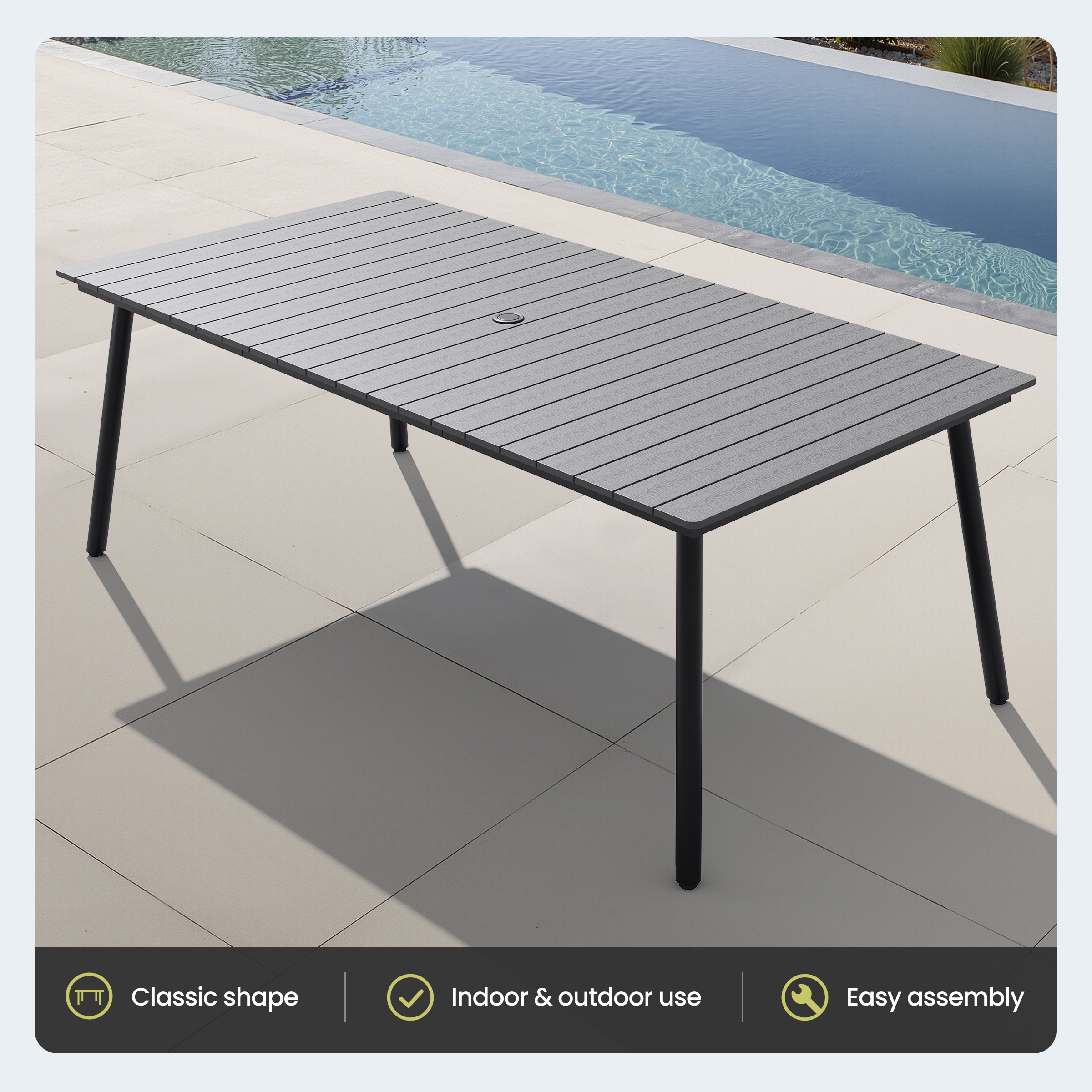 Crestlive Products CL-TB012GRY210 Patio-Tables - View #4