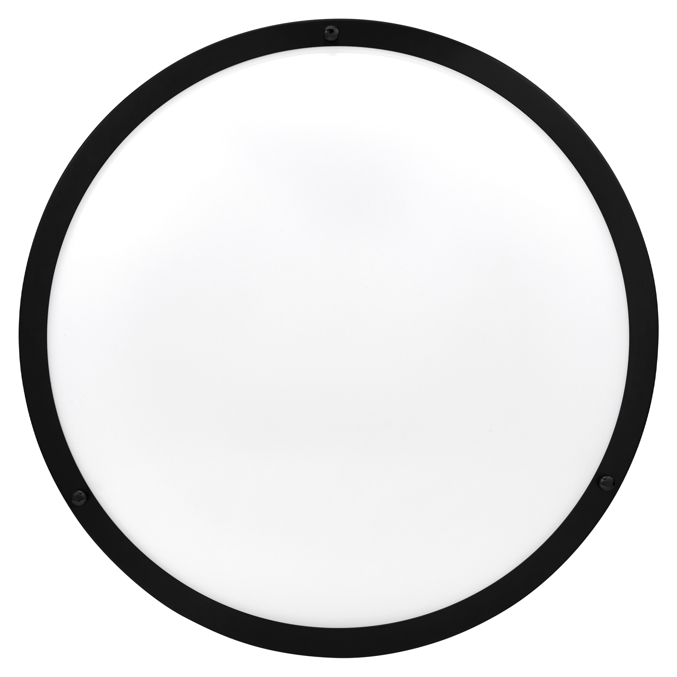 16-inch Black Aluminum LED Flush Mount Ceiling Light