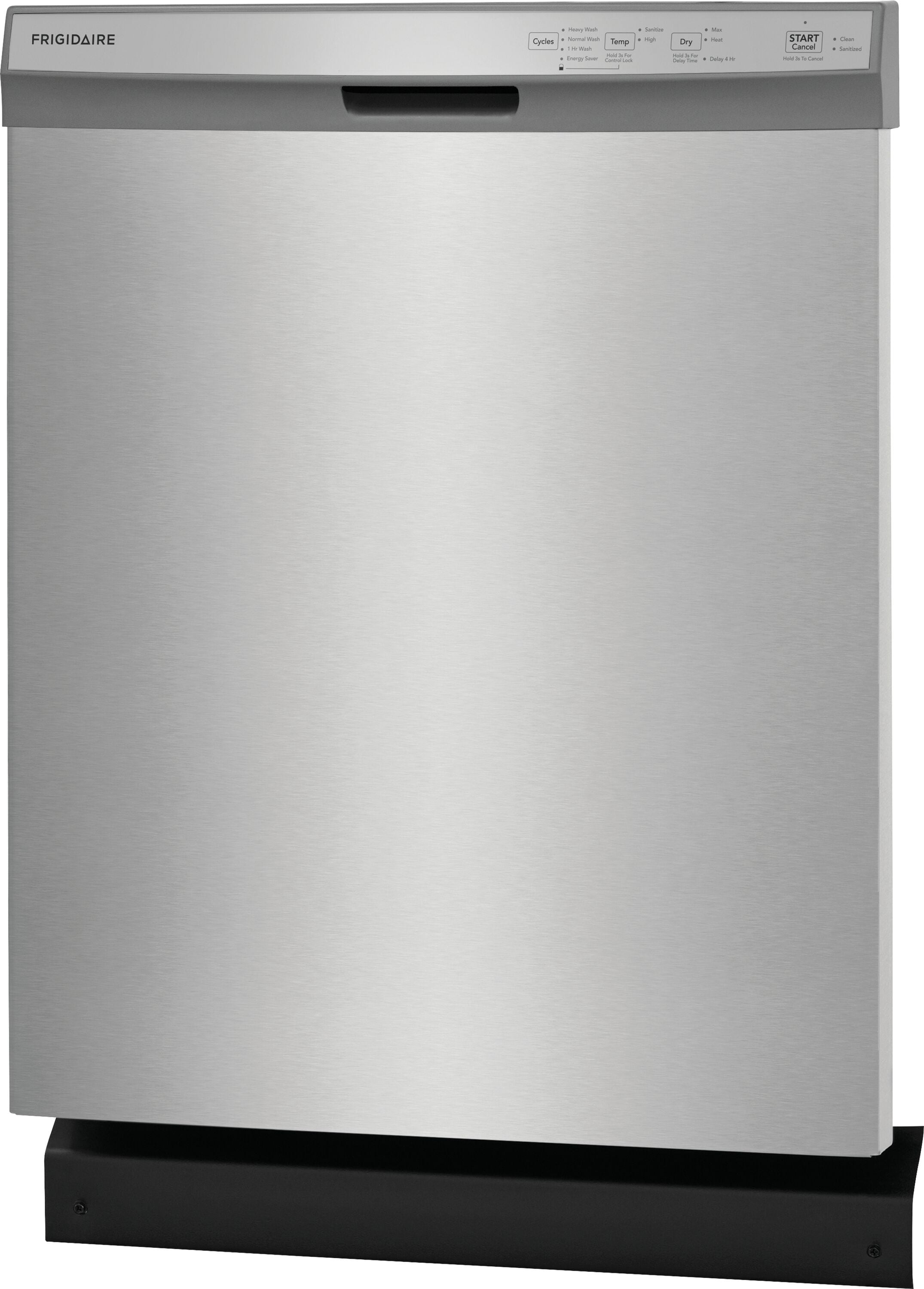 Frigidaire Front Control 24-in Built-In Dishwasher (Stainless Steel) ENERGY  STAR, 54-dBA in the Built-In Dishwashers department at