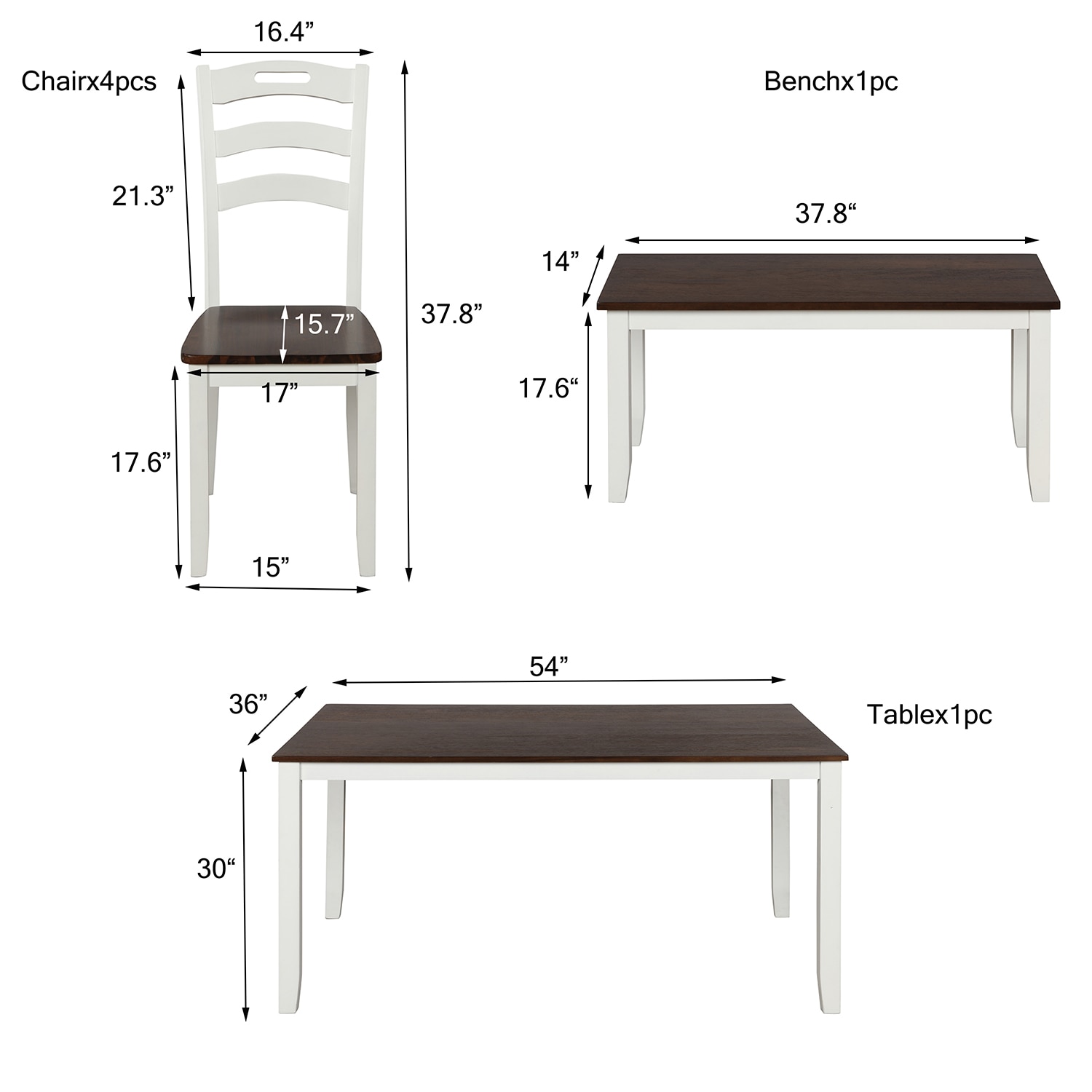 SINOFURN SYA010122WT Dining-Sets - View #8