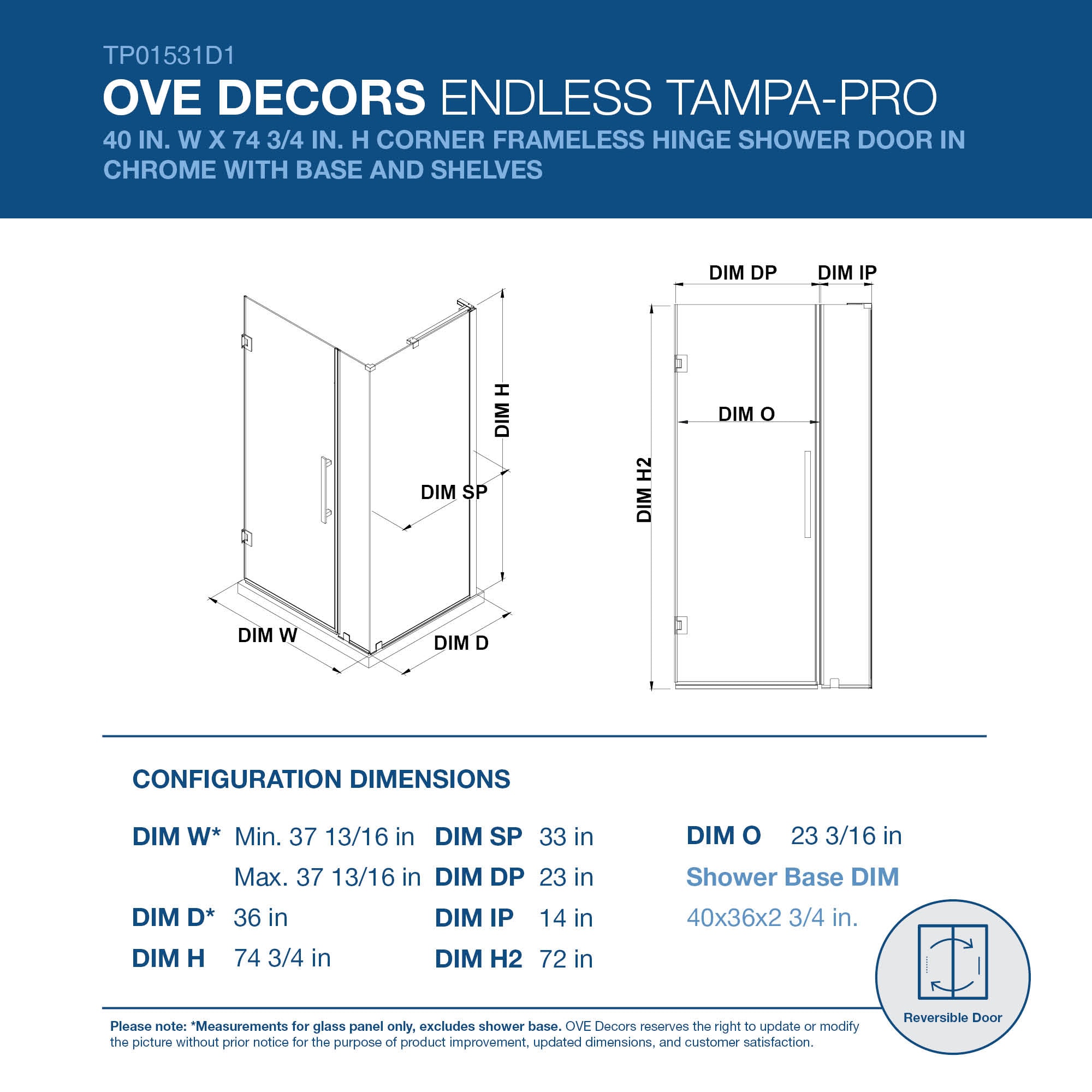 OVE Decors 828796066372 Alcove-Shower-Kit - View #2