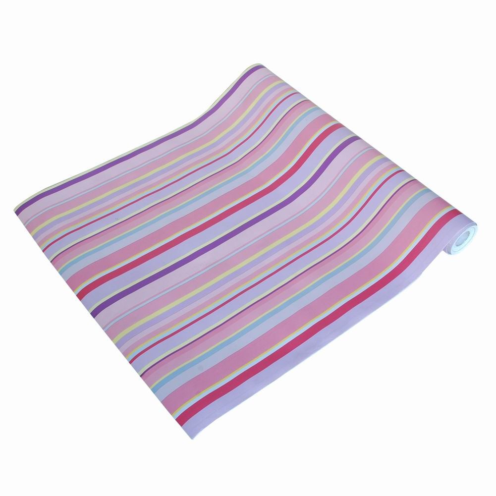 Slickblue - Pink and Yellow Peel and Stick Vinyl Wallpaper – 48 sq ft Roll for Living Rooms Bedro...