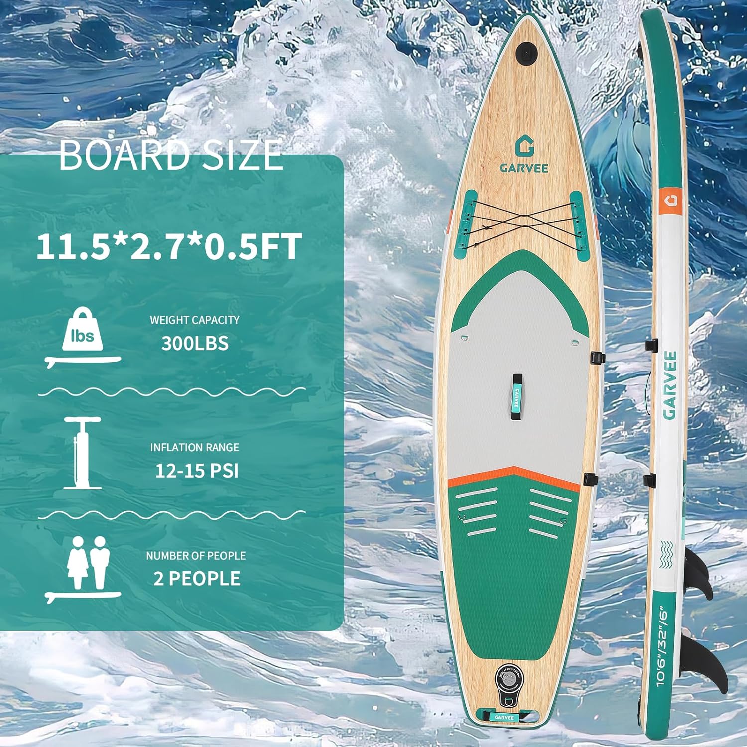 GAOMON CQC-LYRFAR-AT05 Stand-Up-Paddle-Boards - View #2