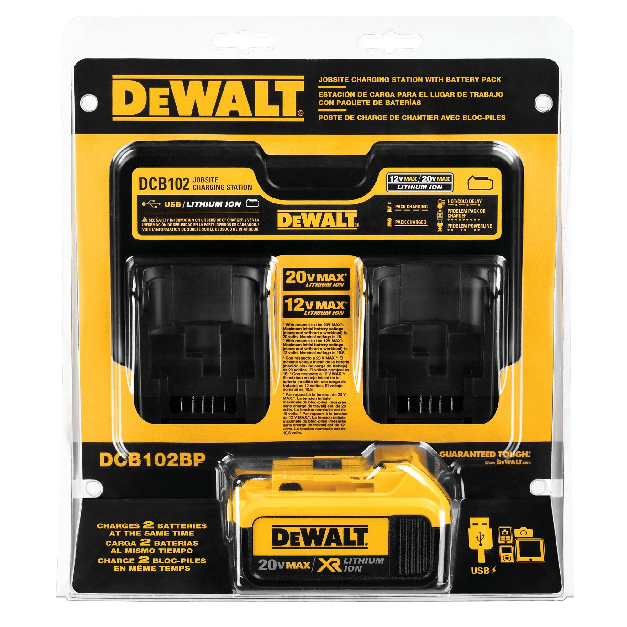 DEWALT 20-V 4 Amp-Hour; Lithium-ion Battery Charger (Charger Included) in  the Power Tool Batteries & Chargers department at