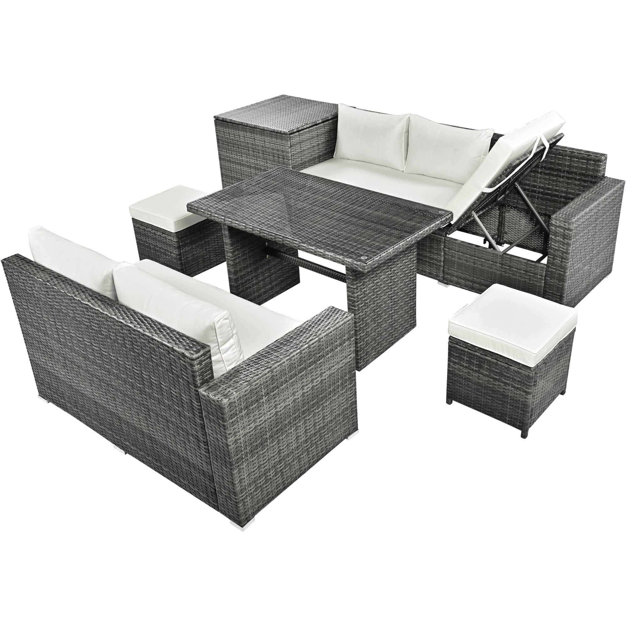 JIMSMAISON BOTMPCS28G-BEG Patio-Conversation-Sets - View #7