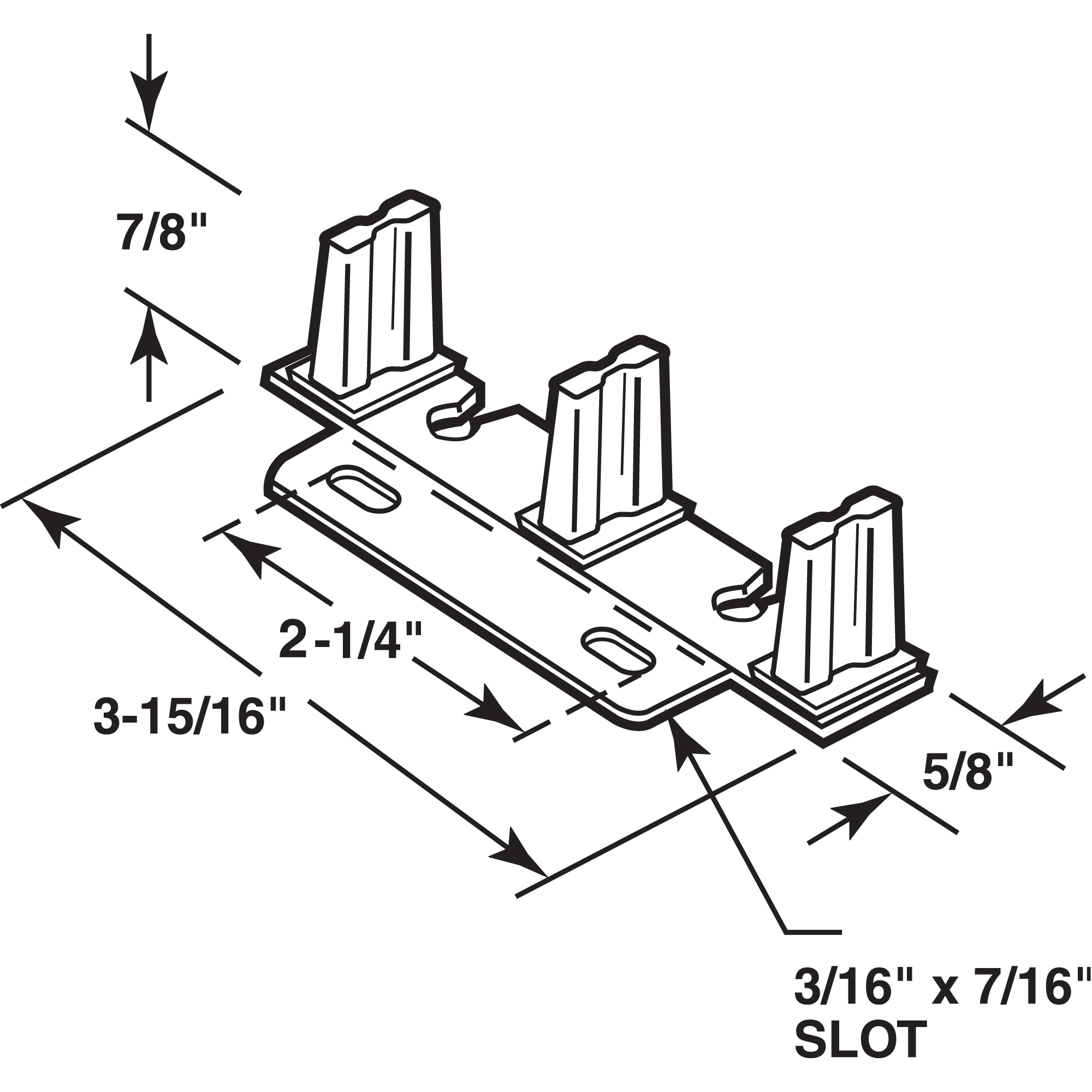 Prime-Line N 6796 Sliding-Closet-Door-Guides - View #3