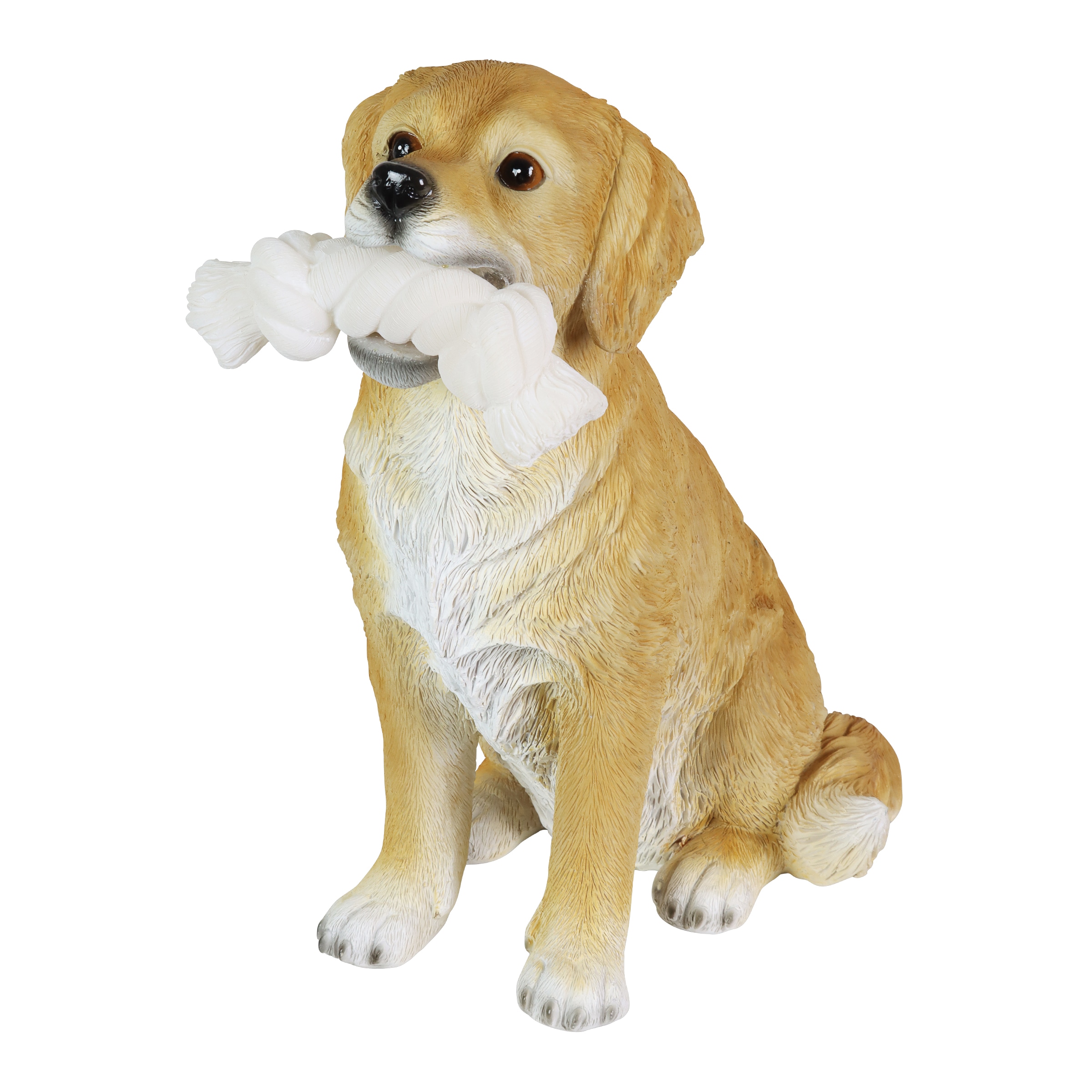 Exhart 13.98-in H x 7.87-in W Dog Garden Statue at Lowes.com