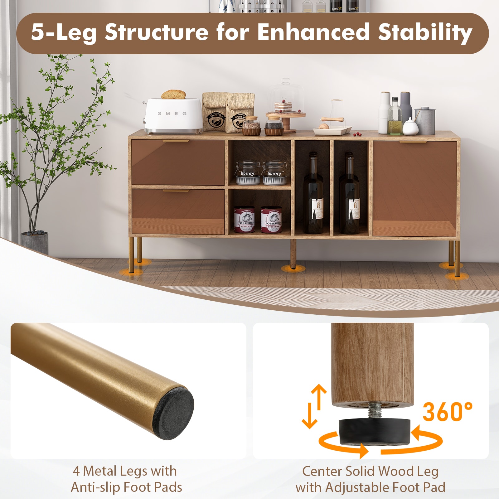 Slickblue D-CO-AN21711VJ Dining-Kitchen-Storarge - View #5