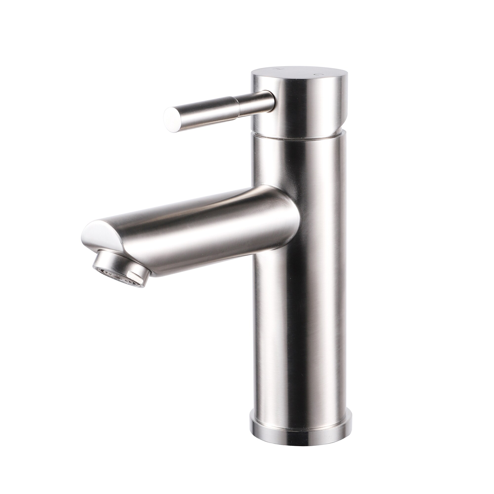 CASAINC CA-WH9700 Bathroom Sink Faucets Brushed Nickel Single hole 1-handle Low-arc Commercial/Residential Handle Bathroom Sink Faucet