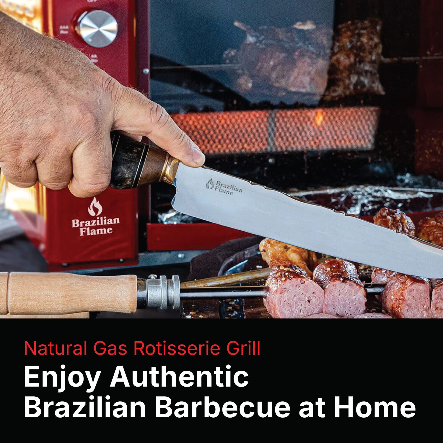 Brazilian Flame BG-03LXK-RED Tabletop-Grills - View #3