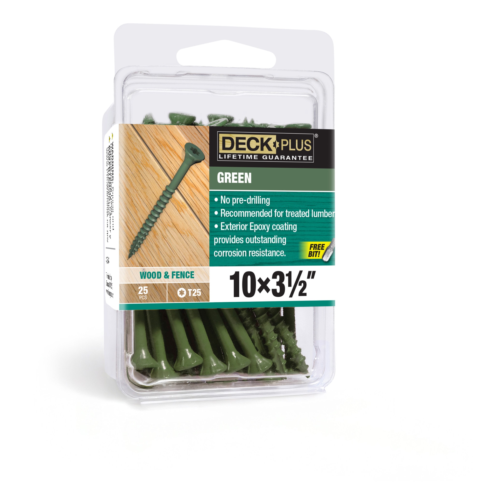 #10 x 3-1/2-in Wood to wood Deck Screws 25 -Per Box