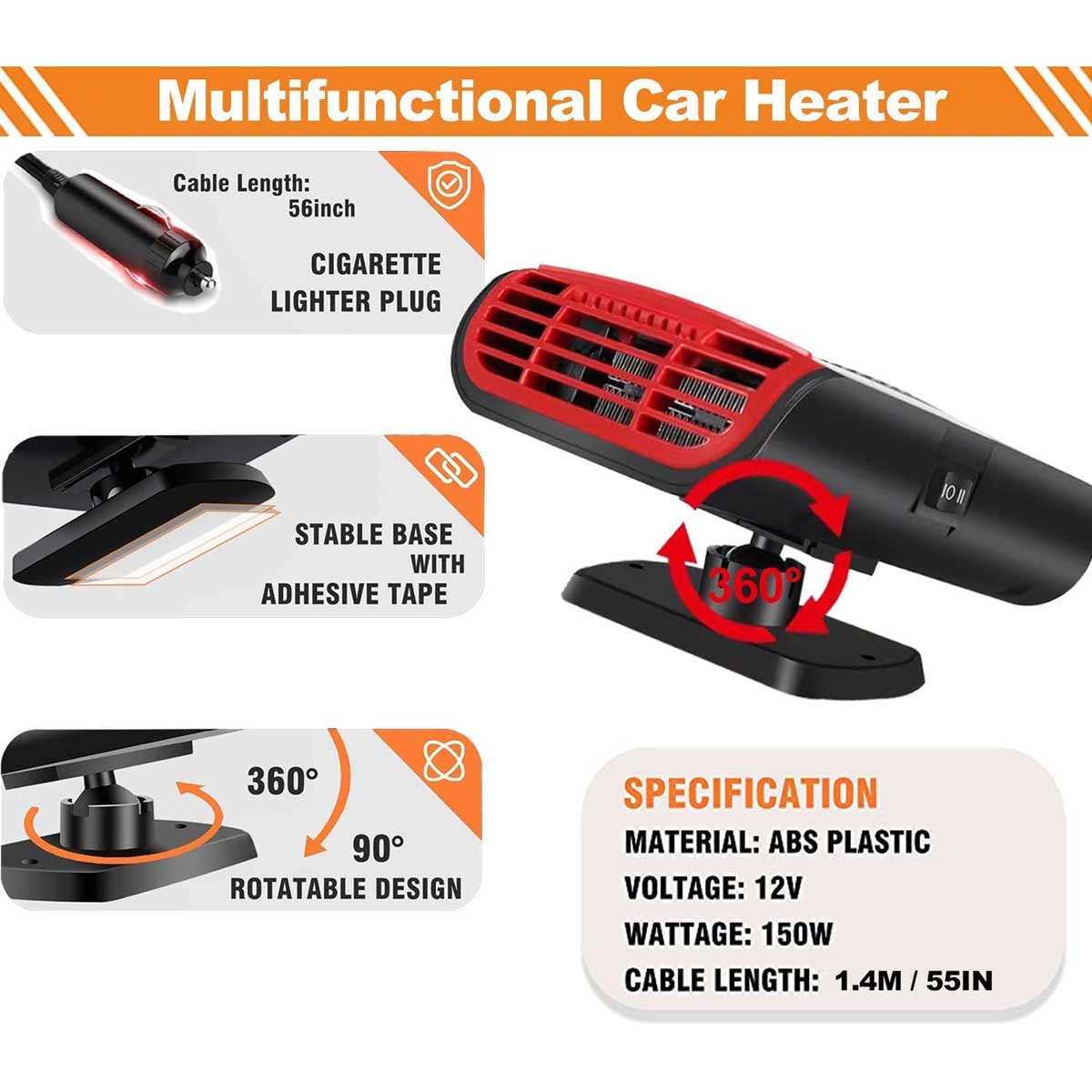 Aoibox LAZB0917002 Portable-Electric-Heat - View #7