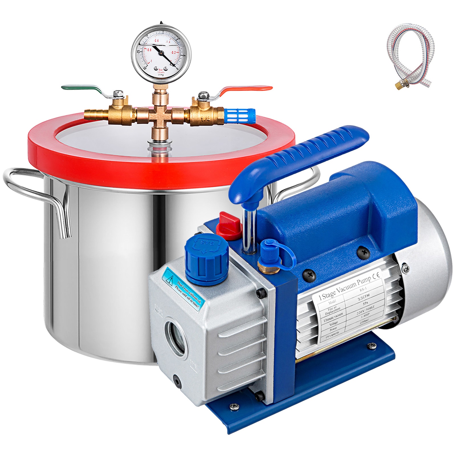 VEVOR QCKTZKB2.5CFMD1.5V1 vacuum-pump 2.5-CFM Heat recovery Air Exchanger