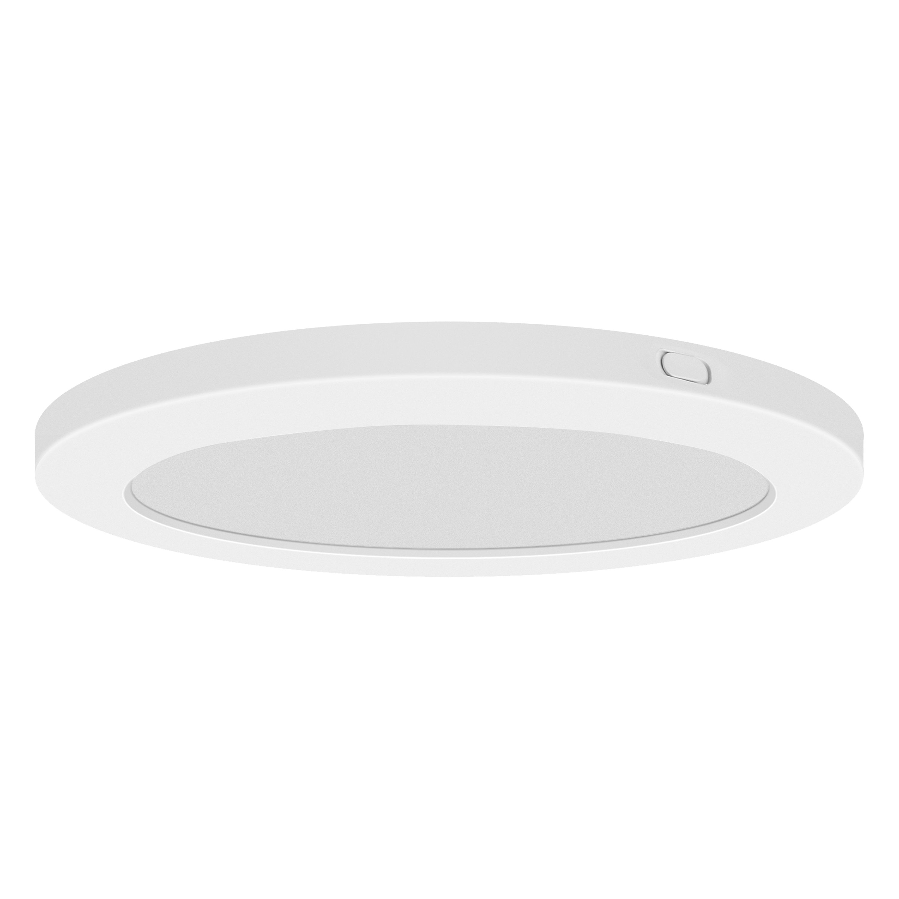 Access Lighting 20831LEDDCS-WH/ACR ModPLUS 1 -Light 9-in White Integrated LED Flush Mount Light