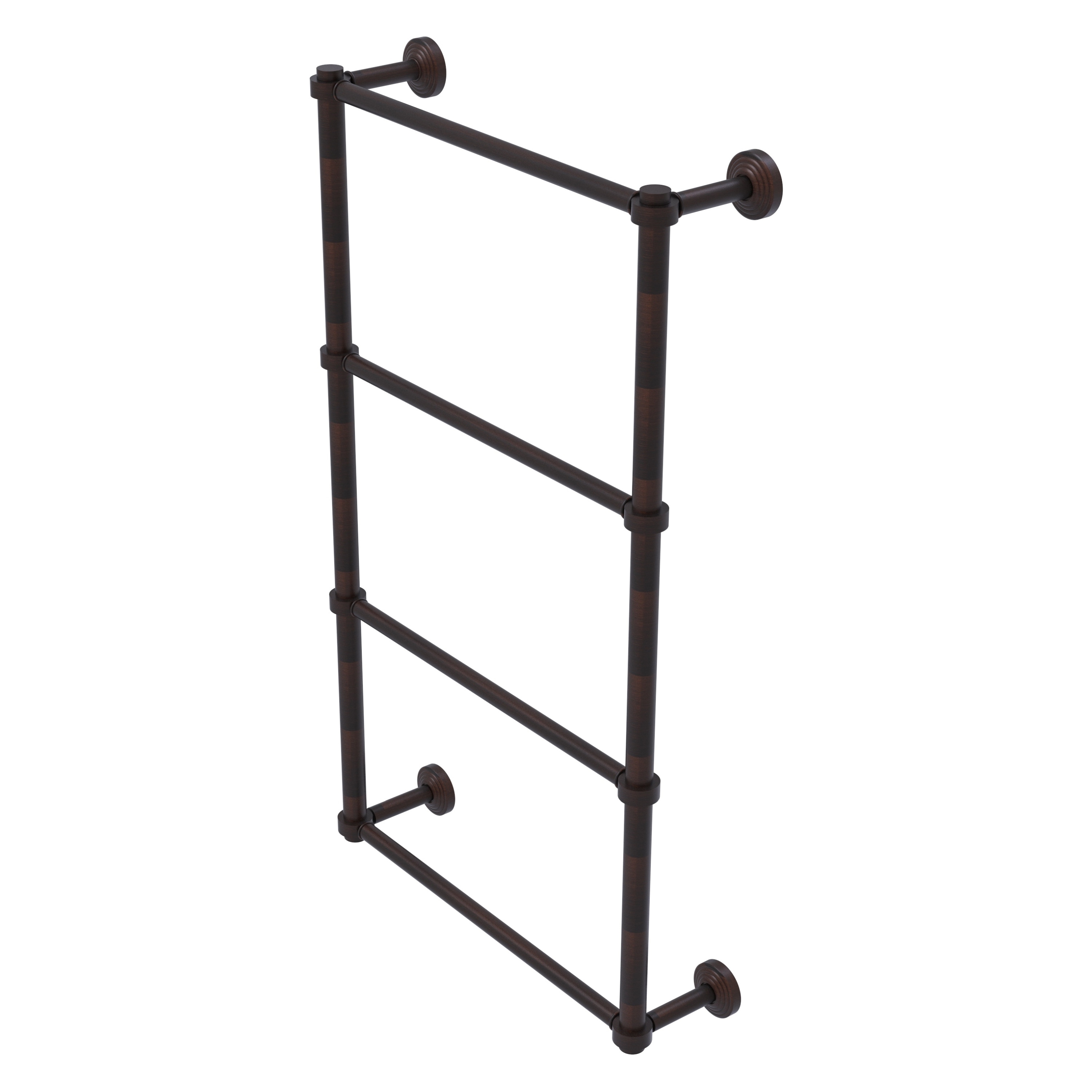 Allied Brass WP-28-36-VB Waverly Place 36-in double Venetian Bronze Wall mount 4-tier Towel Bar