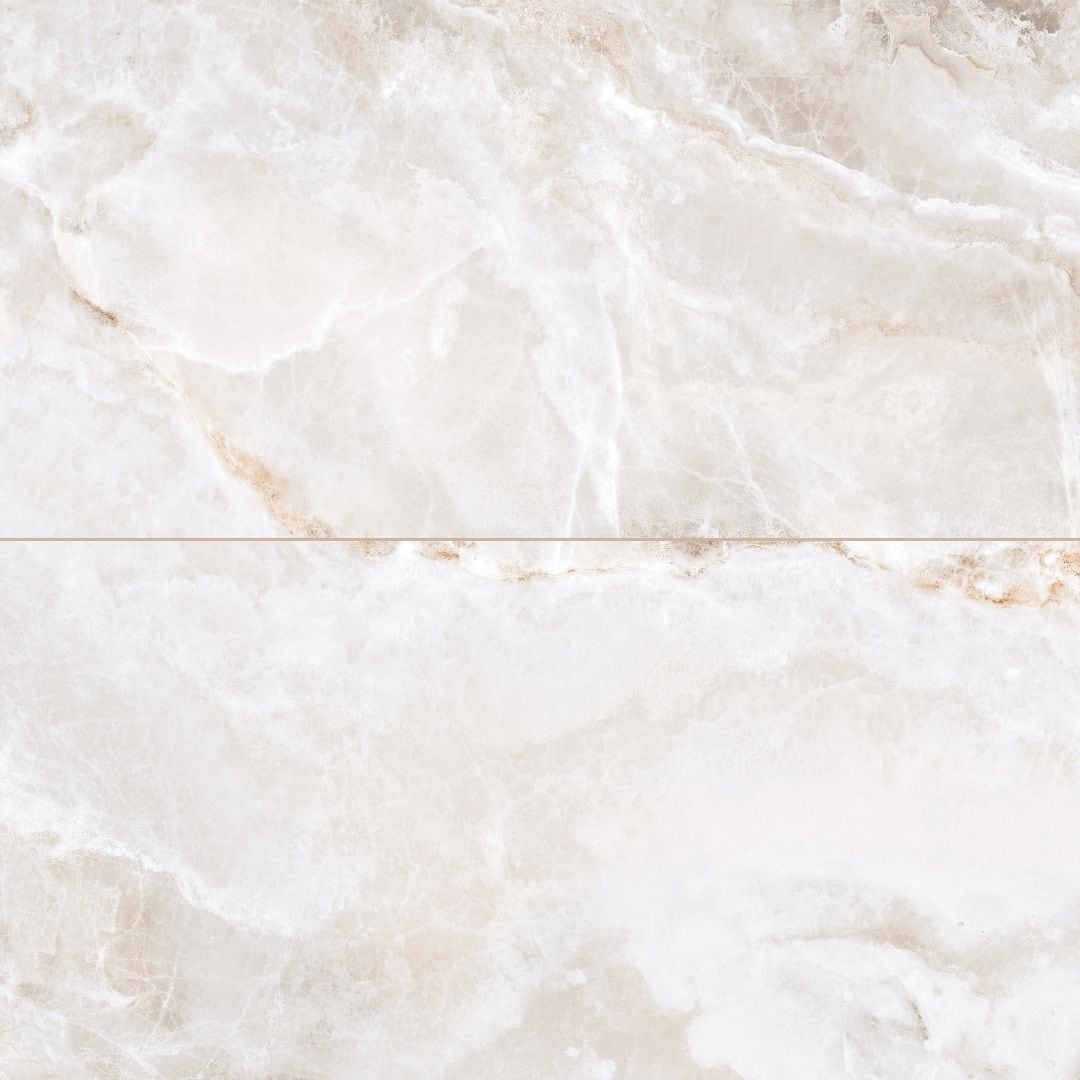 The Tile Life SGLAM2448MW Sample - Banff Onice Bianco 4-in x 4-in Matte Porcelain Marble look Floor and Wall Tile