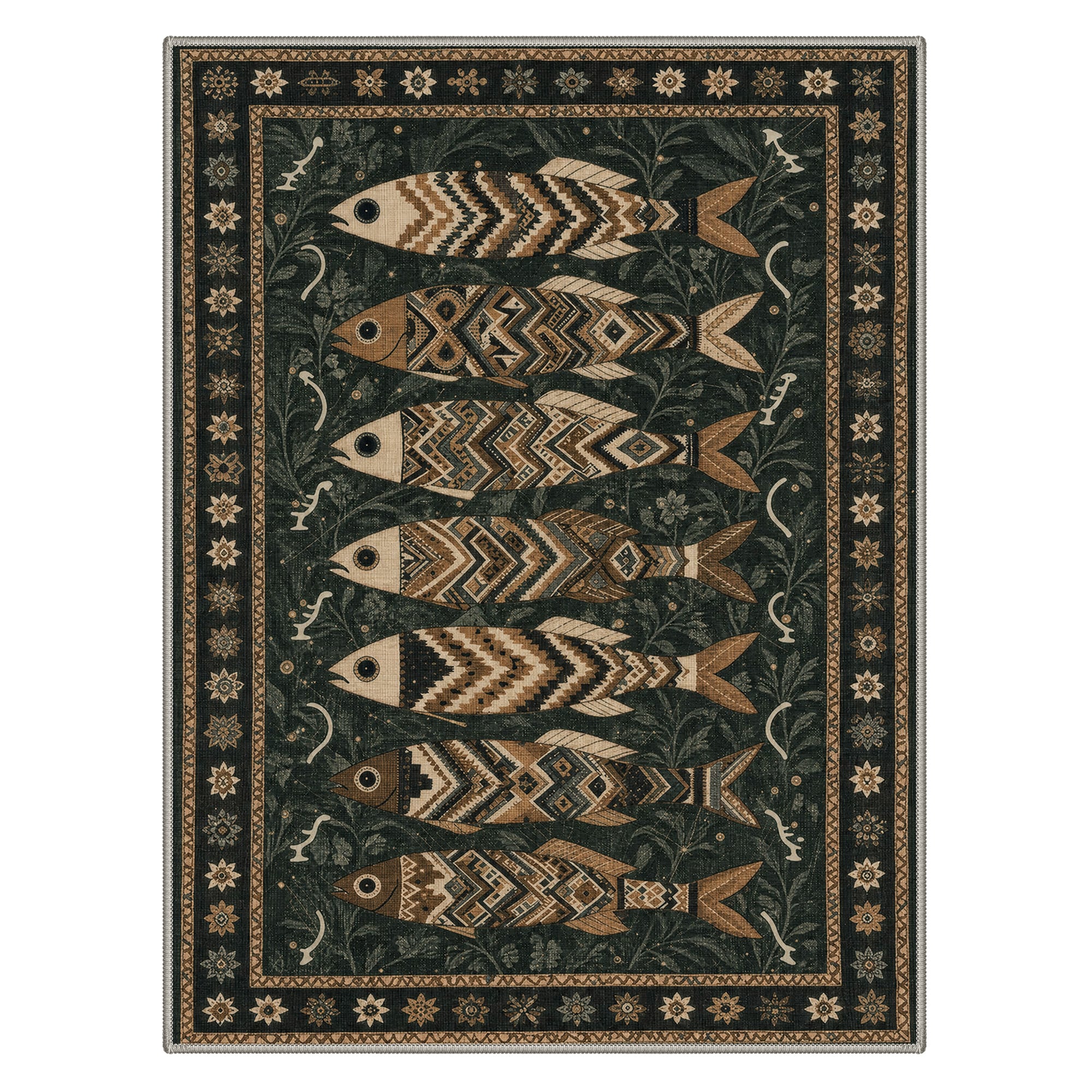 BAVNI ARB3254-BLACK-9X12 rugs - View #6
