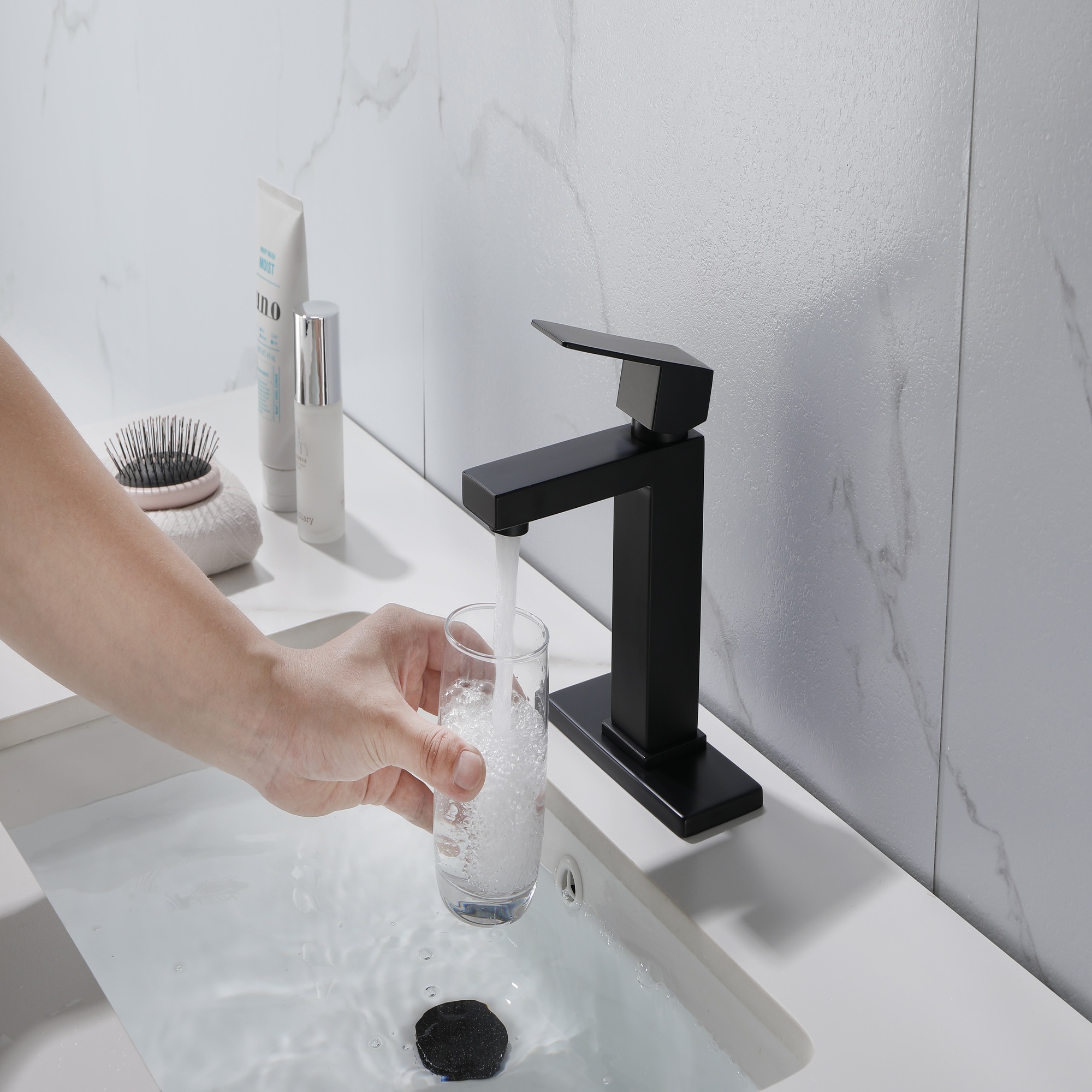 HyperDrop Cart Bathroom Faucet Single Handle Bathroom Vanity Sink Faucet #B-4E6C1B9Q7Z7I