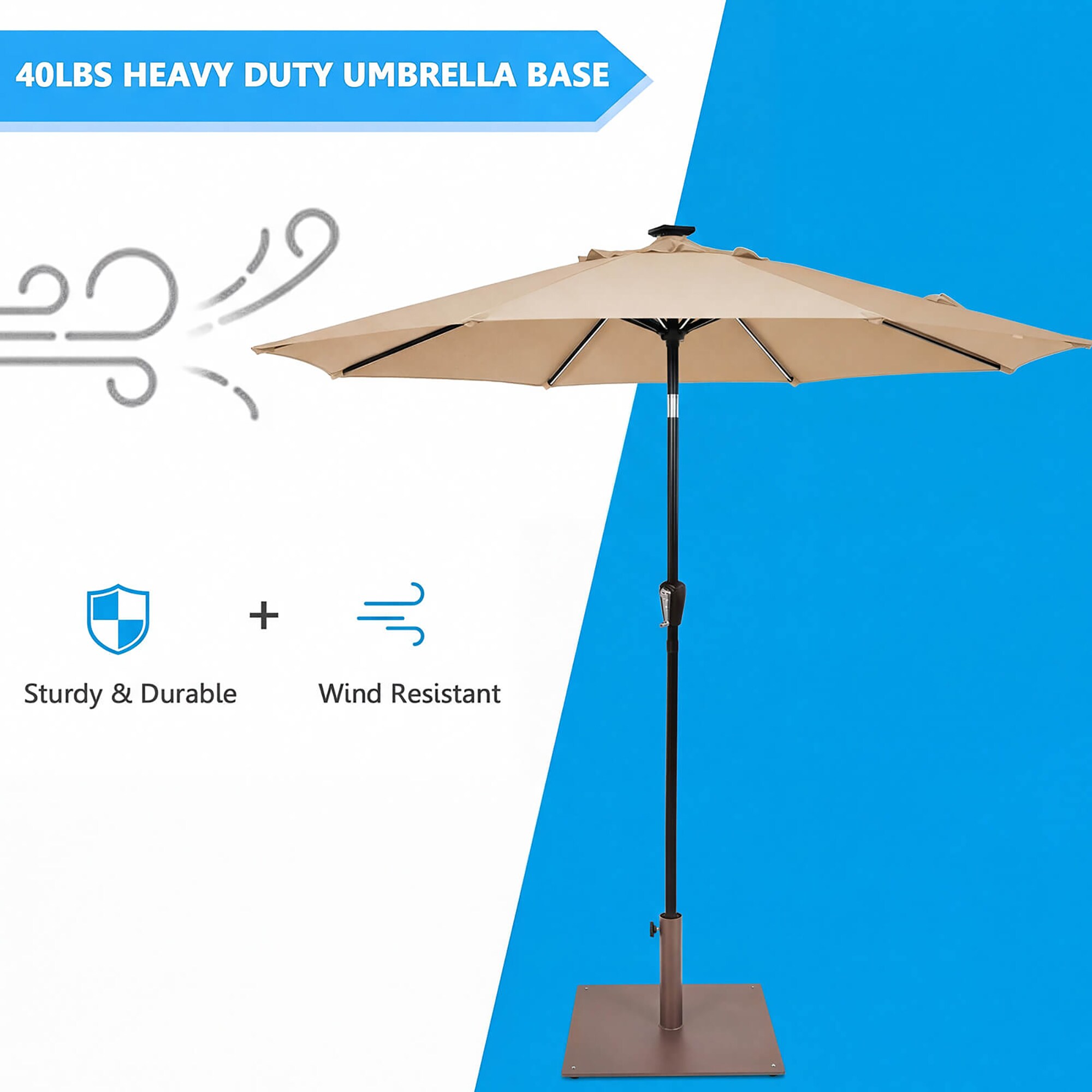Costway HCST12080 Umbrella-Bases - View #6