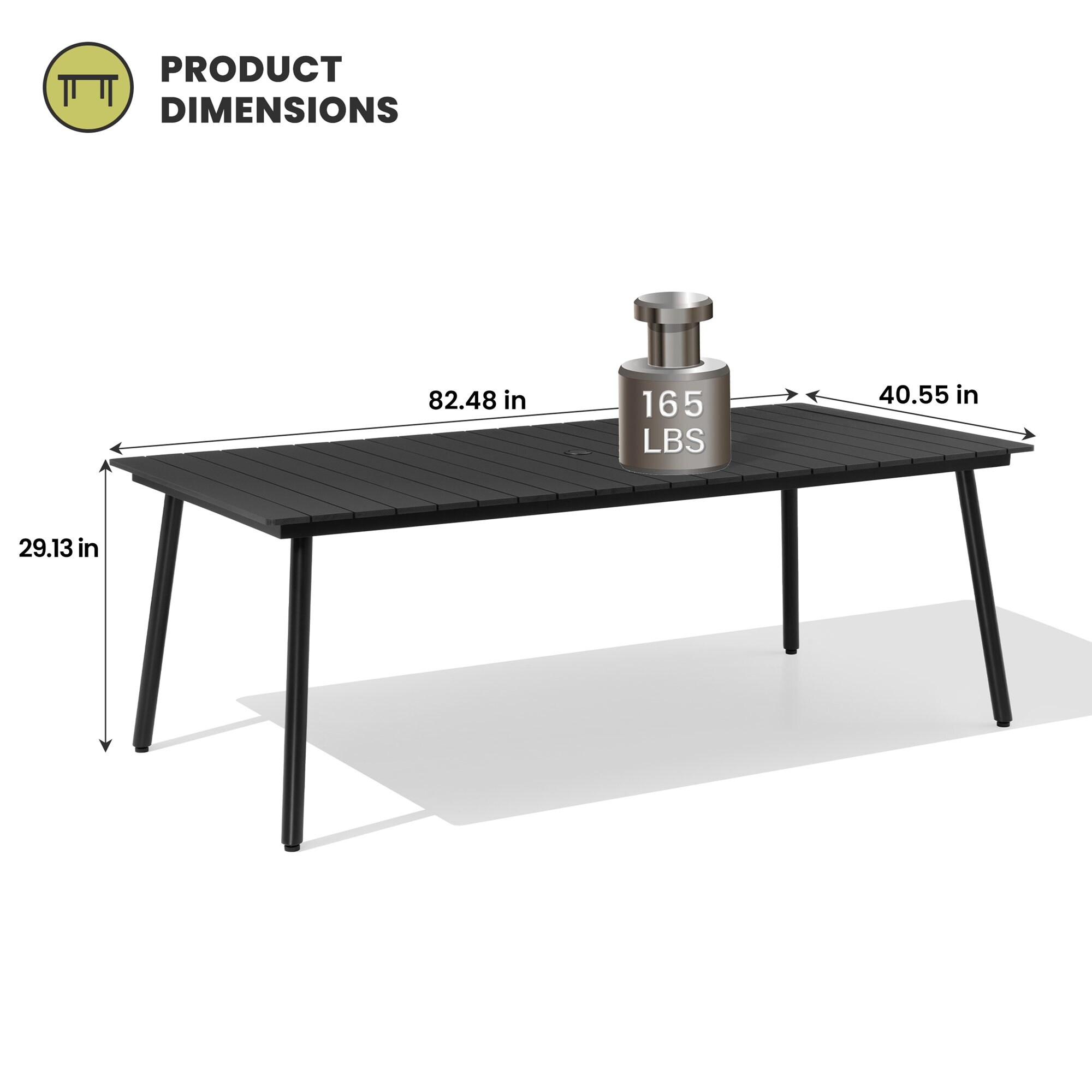 Crestlive Products CL-TB012BLK210 Patio-Tables - View #3