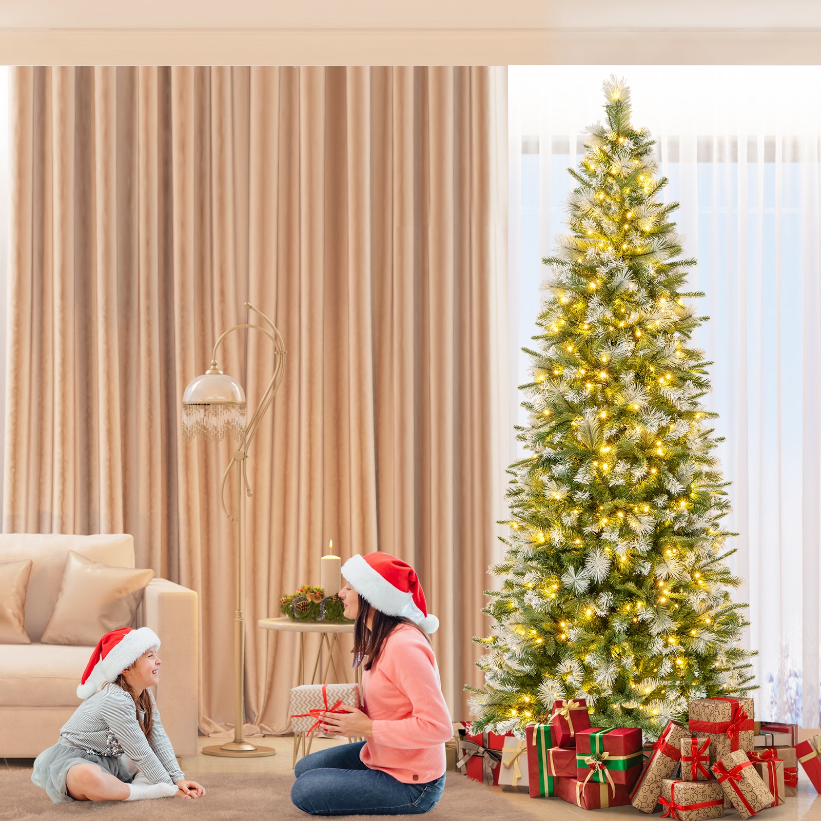 WELLFOR CM-HWY-23443US Artificial-Christmas-Trees - View #4