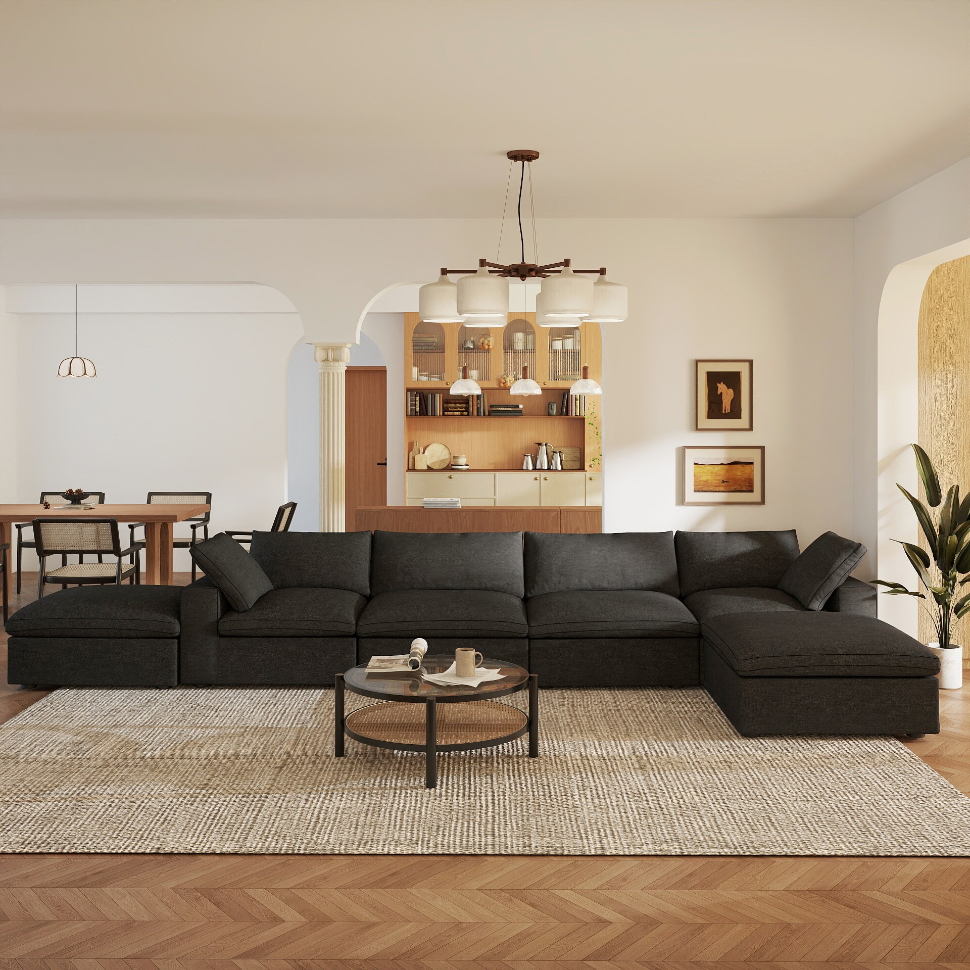 BuotiqHom DH-S4+2-121BK Sofas-Loveseats - View #3