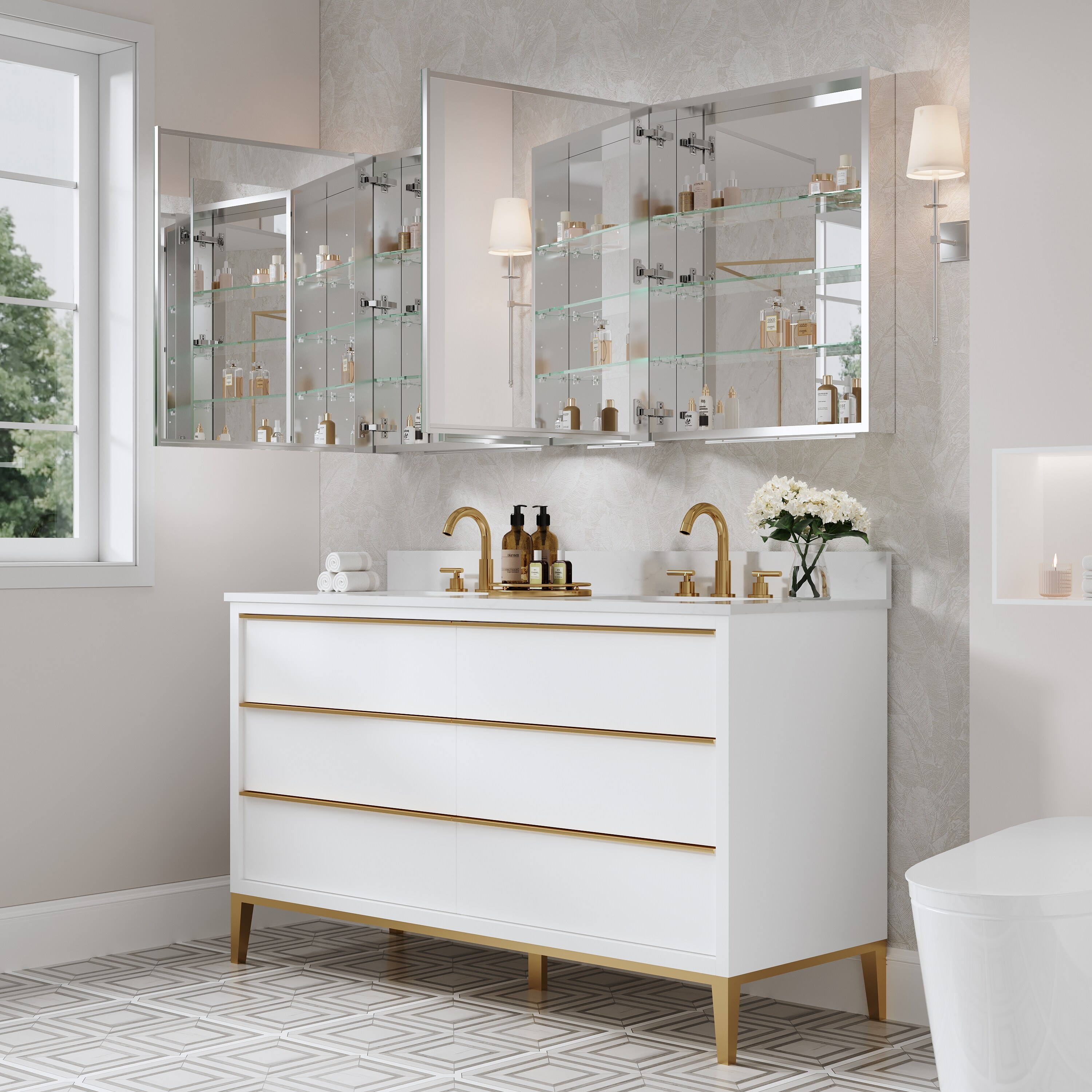 WELLFOR ROSA24TY24L Bathroom-Wall-Cabinets - View #13