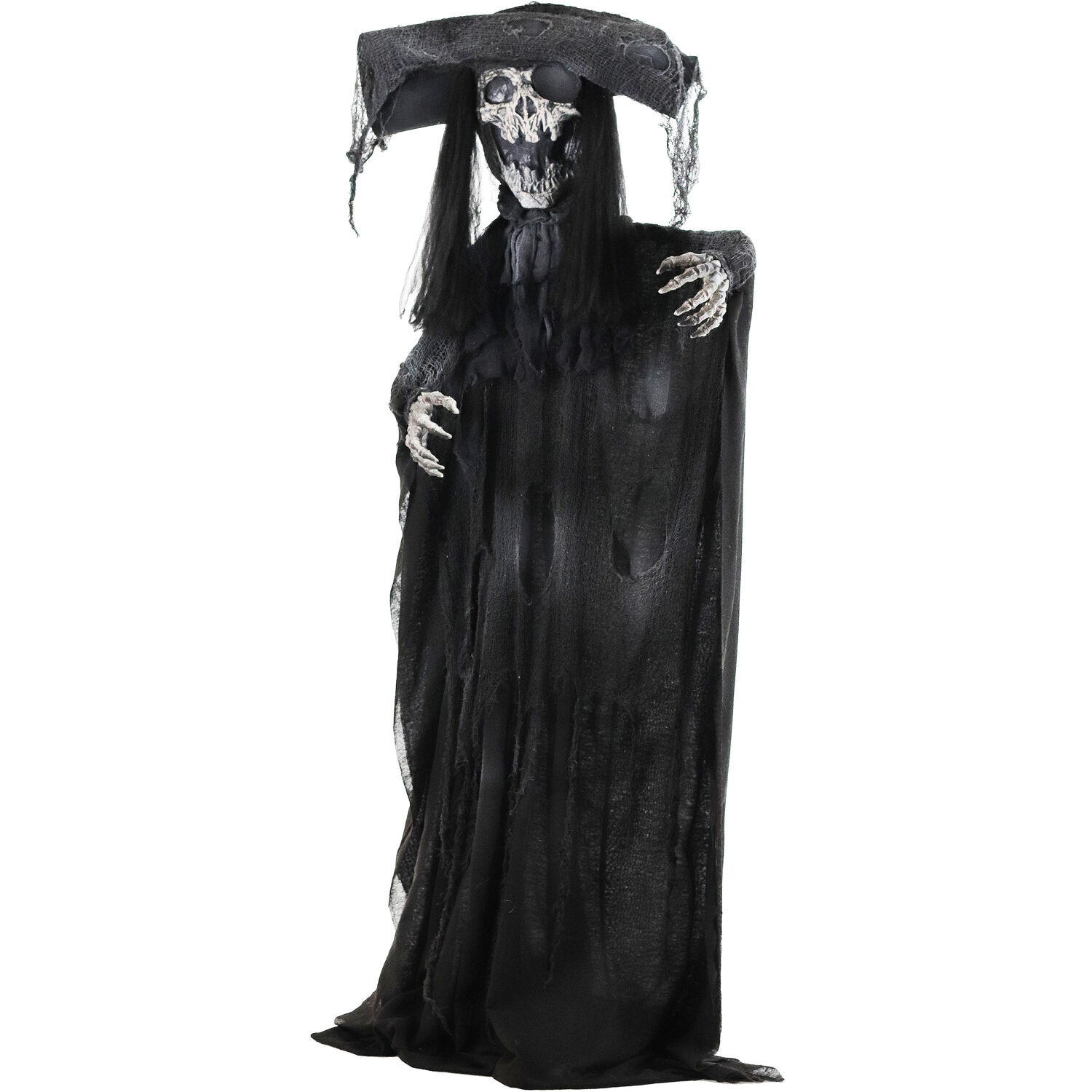 Haunted Hill Farm Shaking Skeleton Pirate with LED Eyes