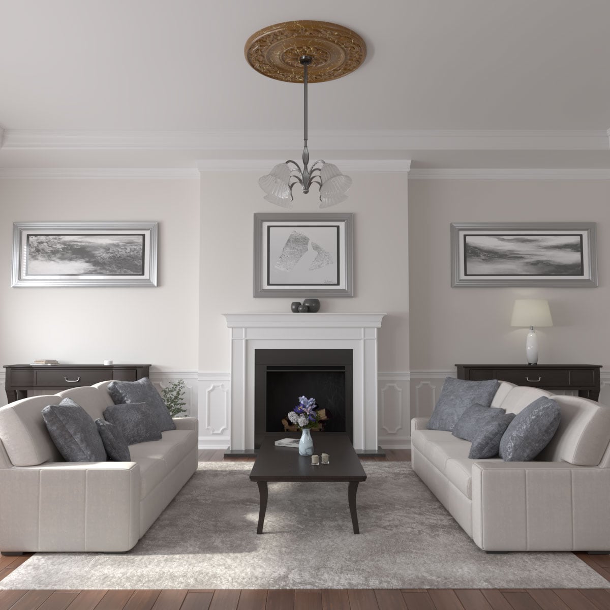 Ekena Millwork CM47MISTC Ceiling-Medallions - View #4