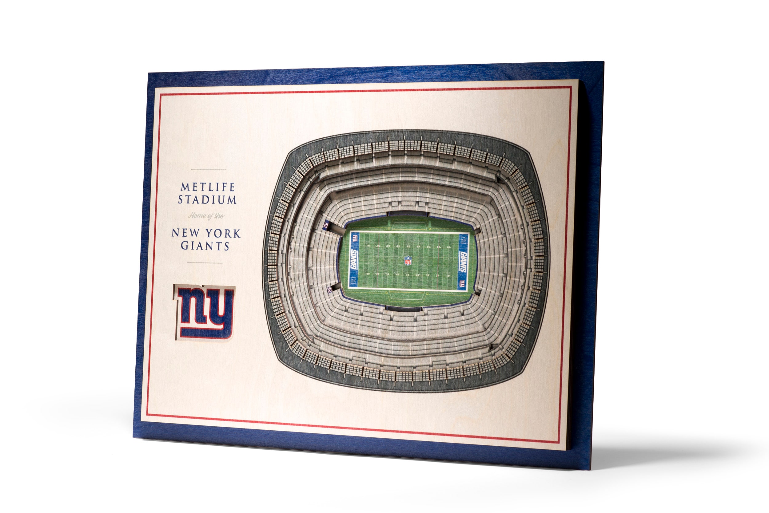 YouTheFan NFL New York Giants 3D Logo 2-Piece Assorted Colors